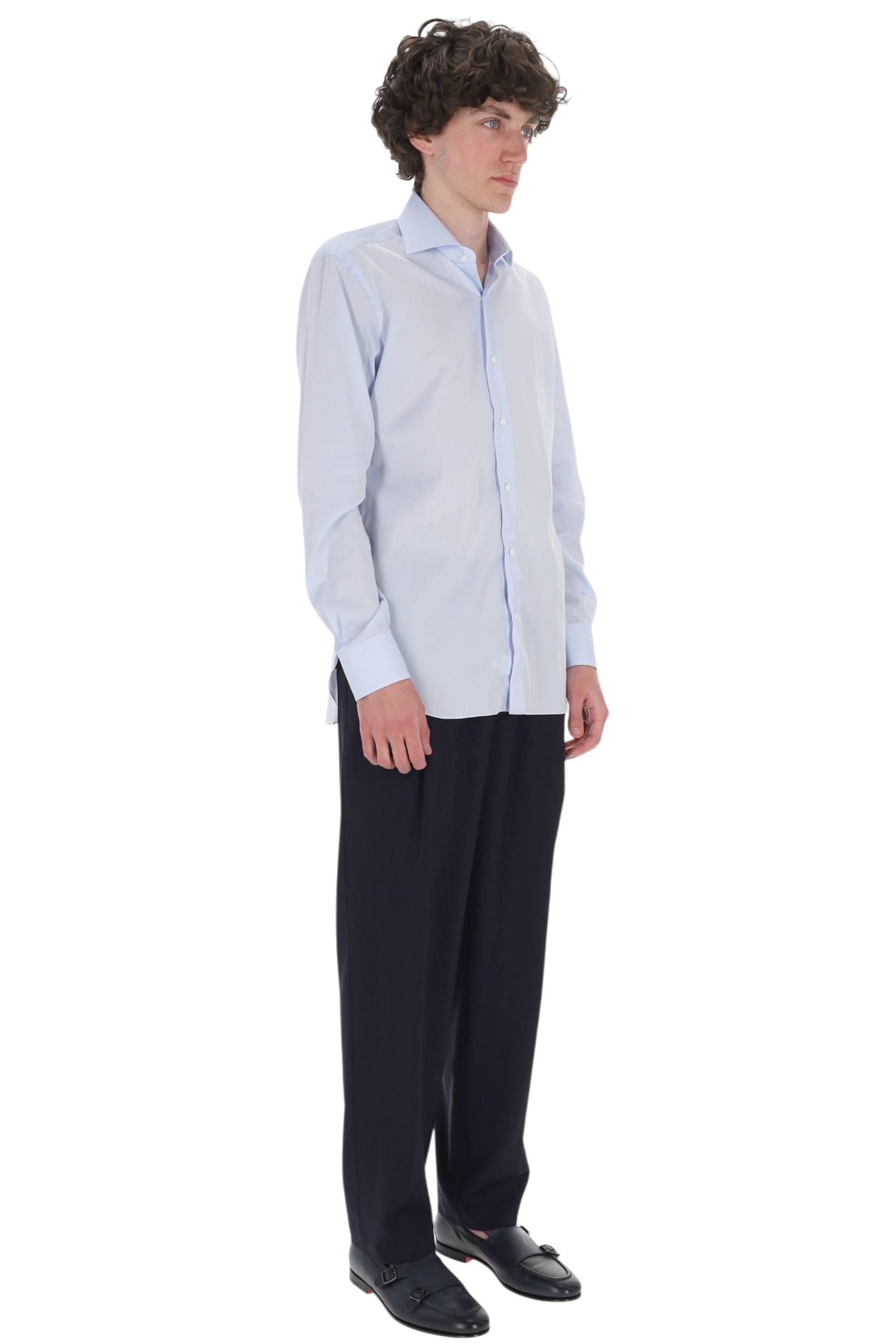 Barba Camicia in popeline di cotone etichetta nera I1U13P0154092.U 0002