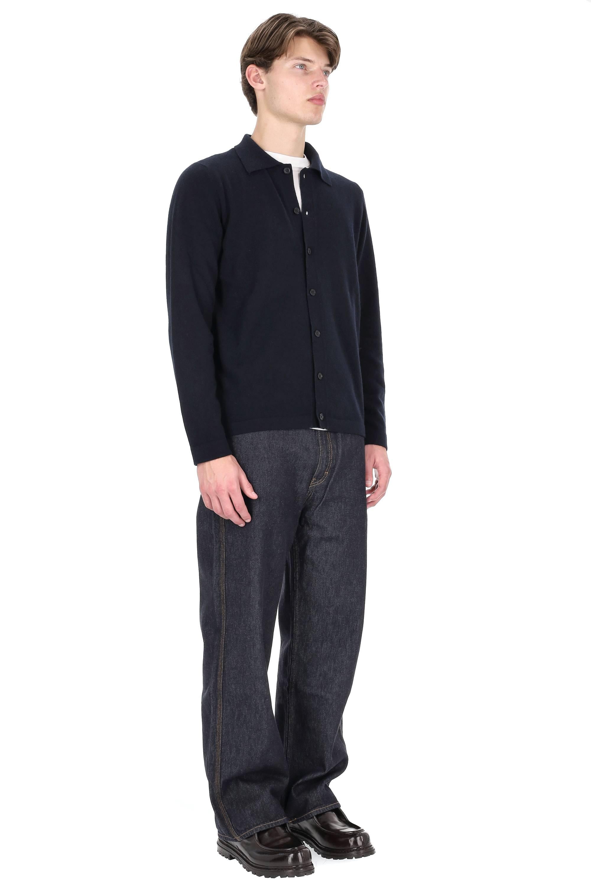 Roberto Collina Maglia-camicia in lana-cashmere 3M37005 M3710
