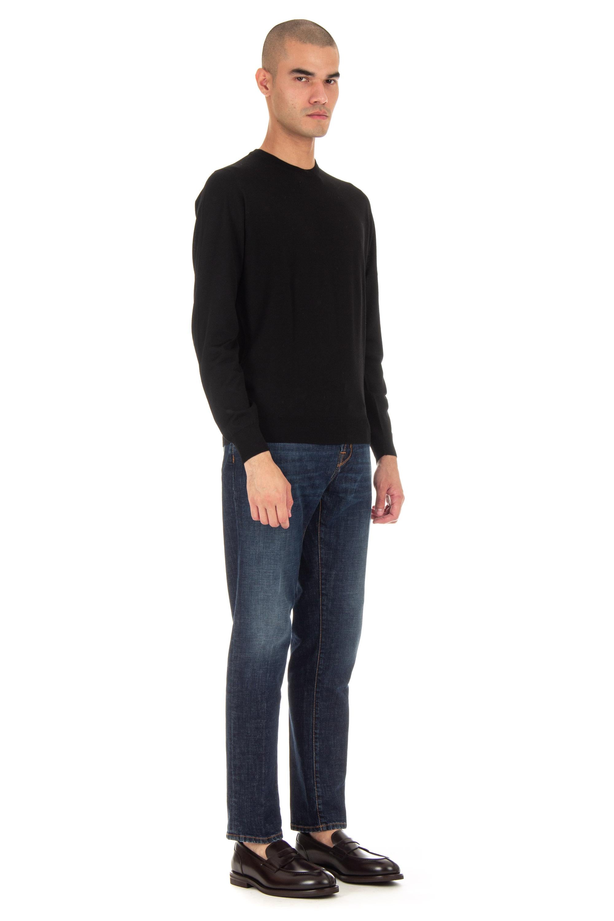 Maglia girocollo in lana fine super 140's D0D103.2 690 Drumohr