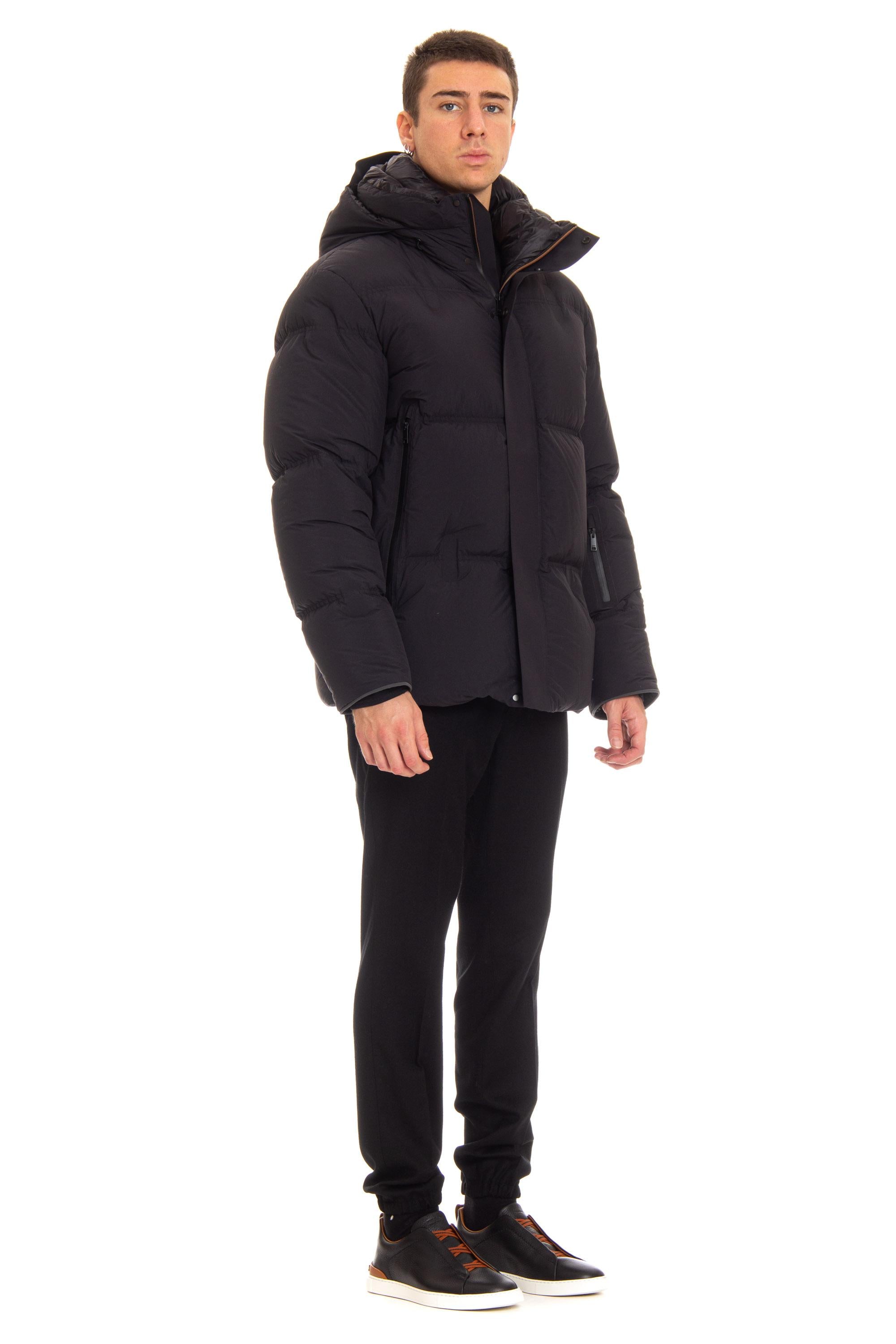 Blouson in piuma con cappuccio UCTA7A6 CCT531 K09 Zegna