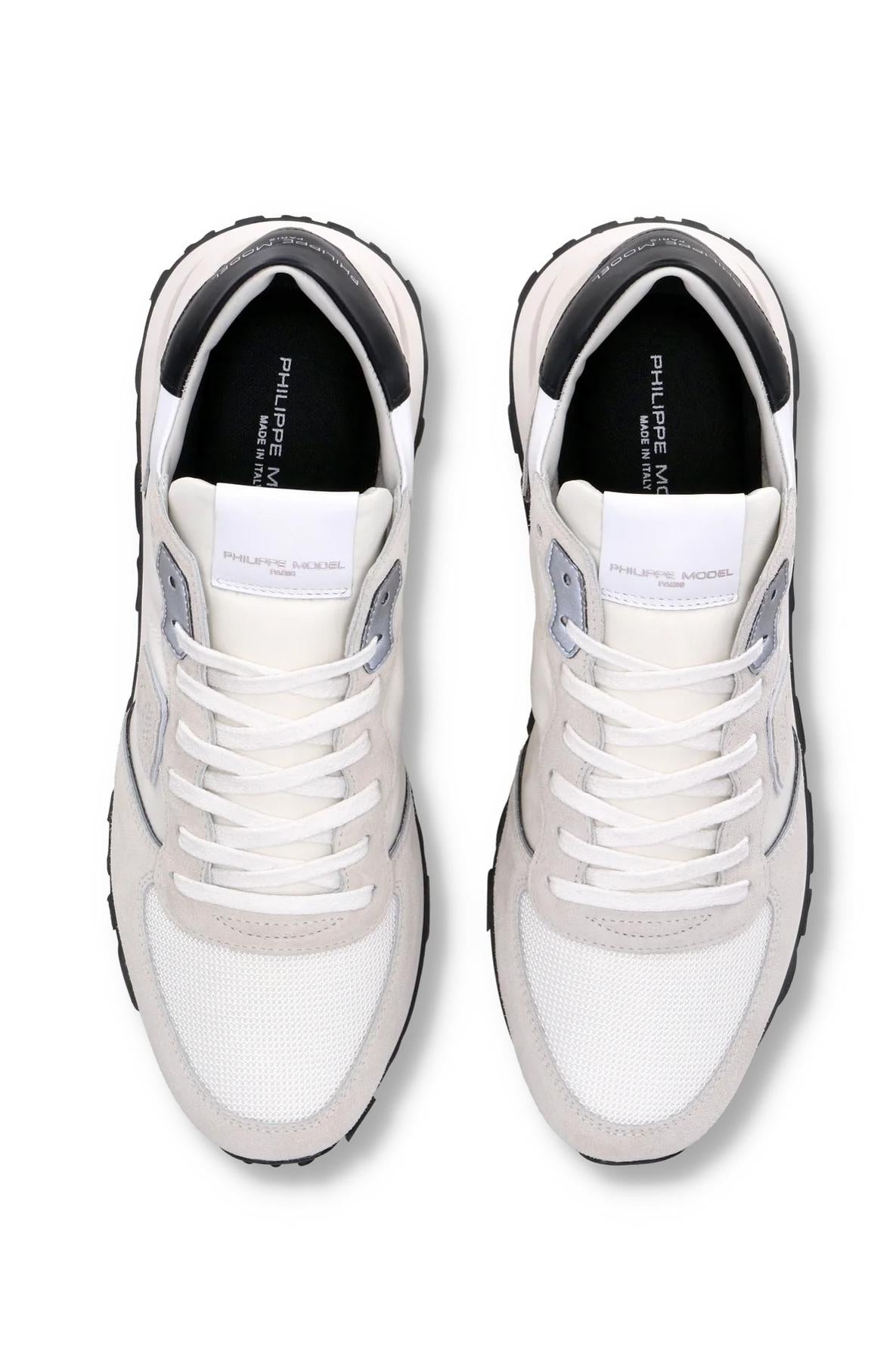 Philippe Model Sneaker Tropez in camoscio e nylon talloncino nero TKLU TROPEZ.2 W007