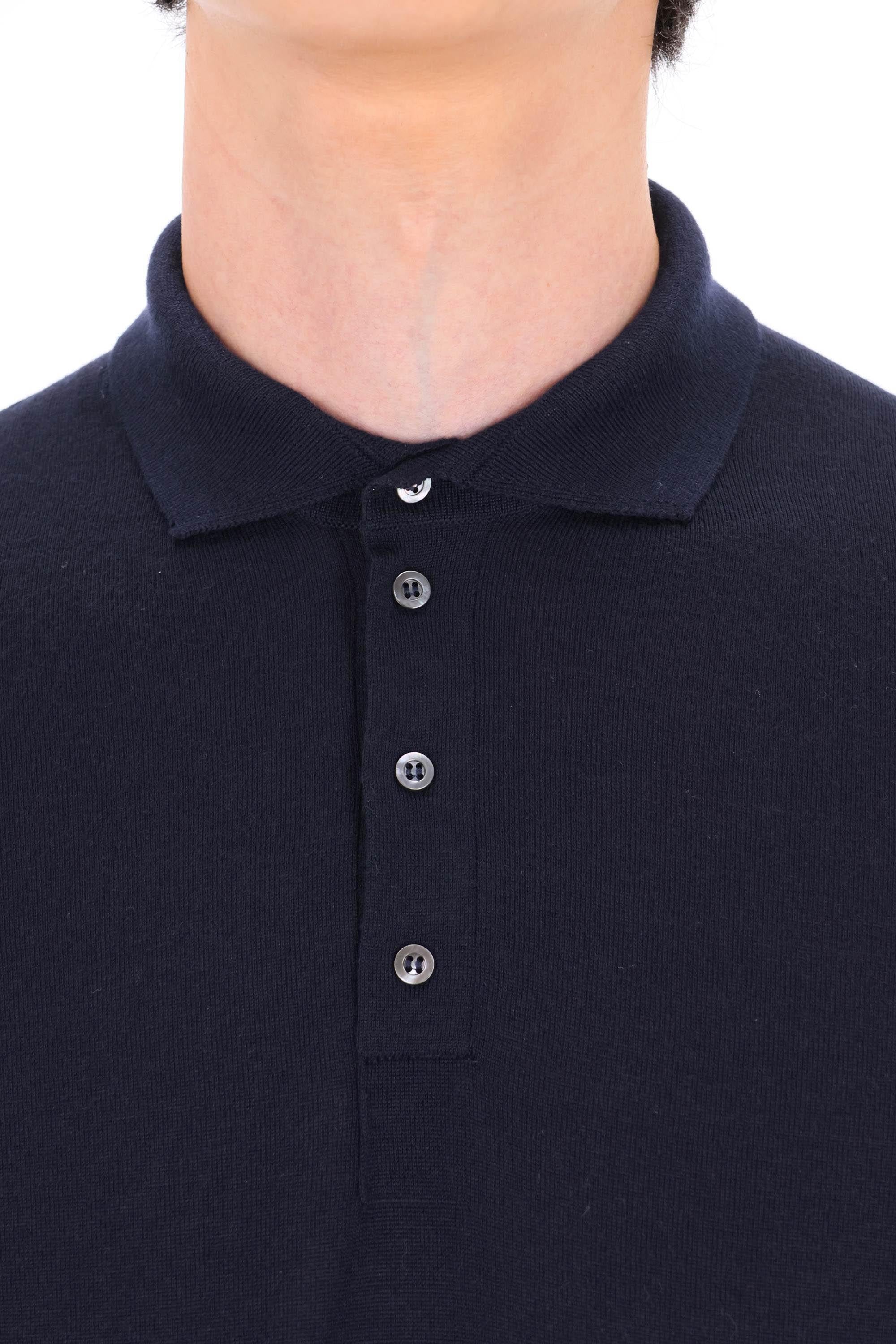 Polo in lana extrafine super 140's D0D145L-2 790 Drumohr