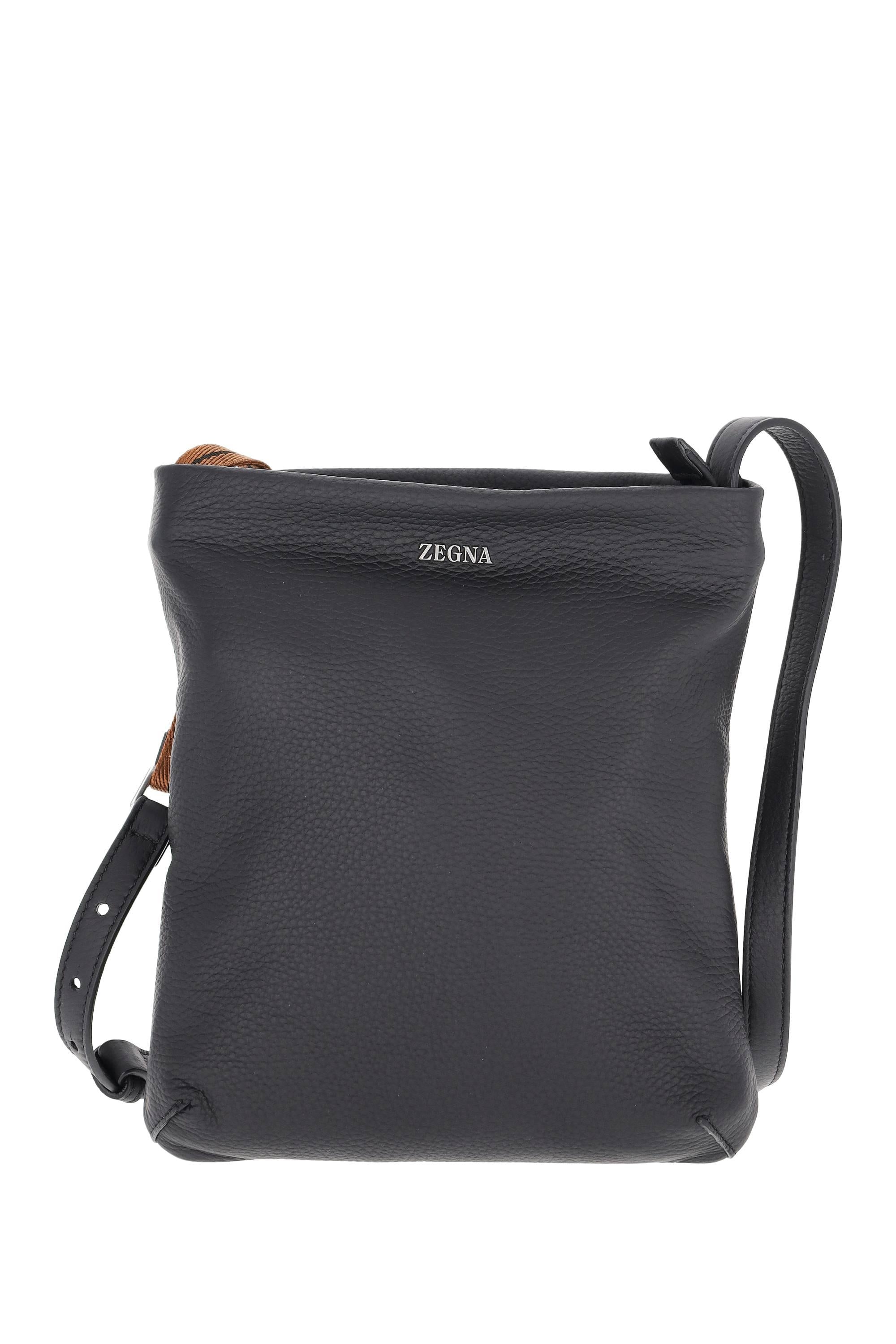 Zegna Tracolla in pelle di cervo LHCVM C2243Z NER