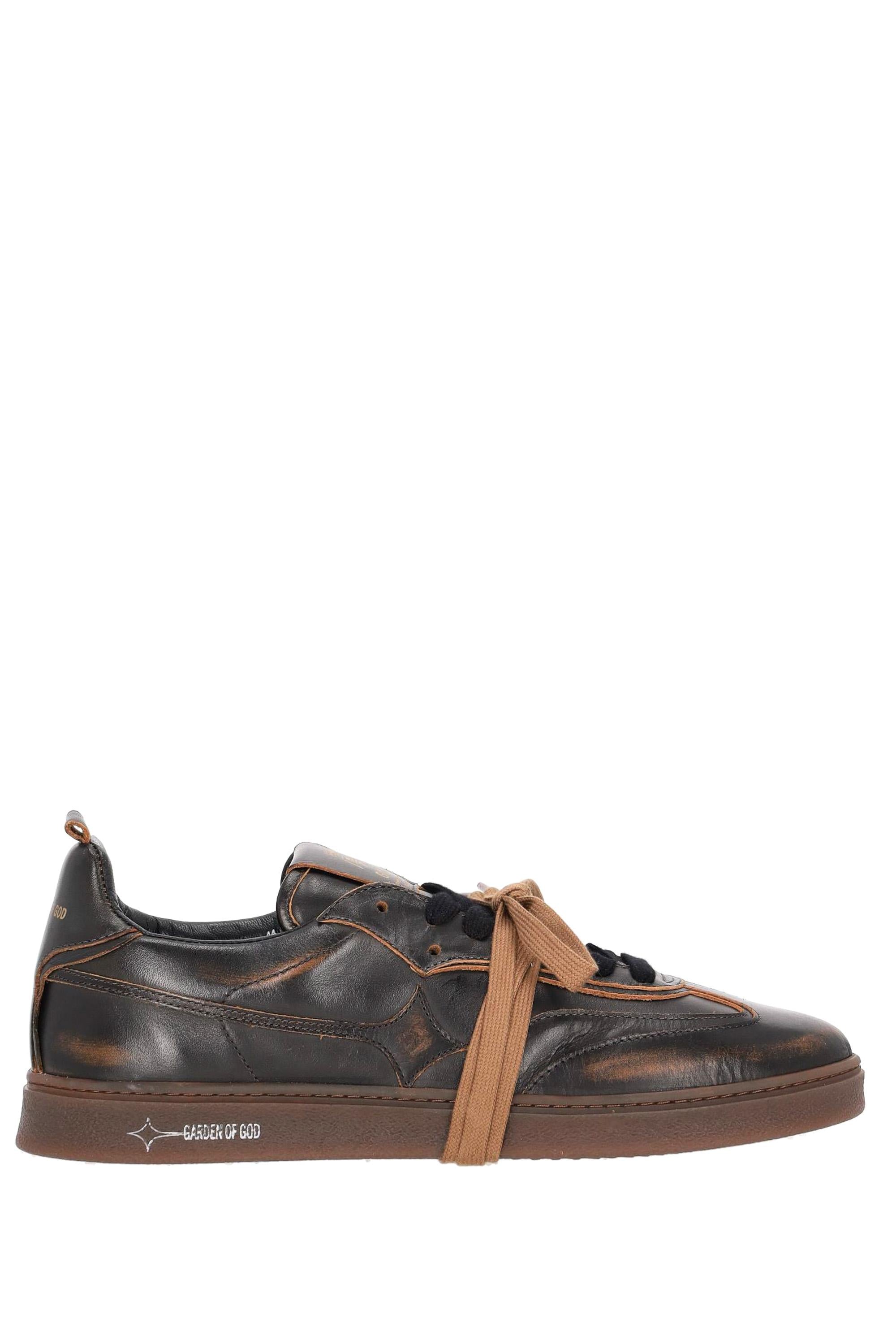 Garden of God Sneaker in pelle faded modello Earth EARTH LEA/2 BLACK FADE