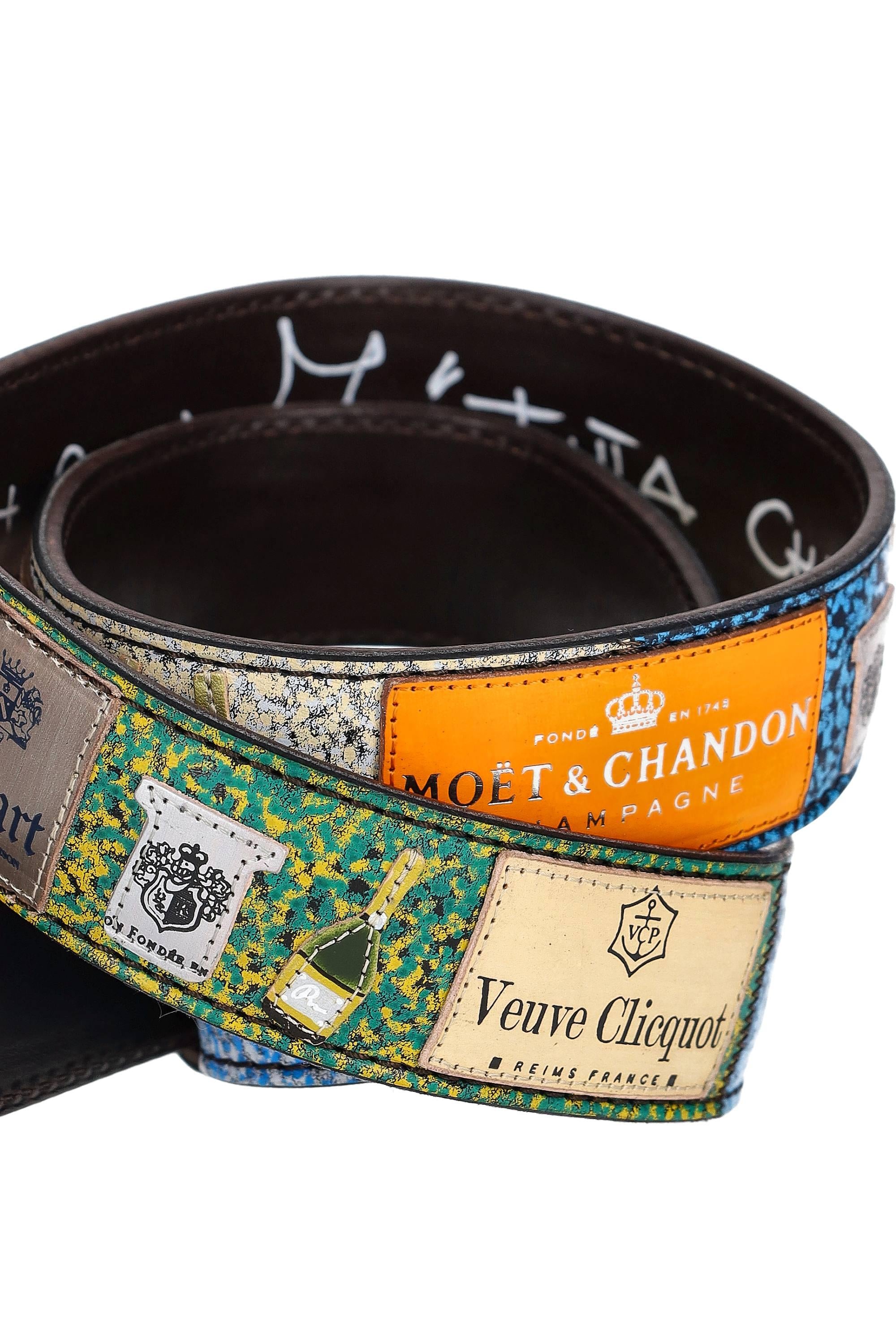 Artigianato Italiano Cintura artigianale in pelle "Tutta Champagne" TUTTA CHAMPAGNE MLTCLR