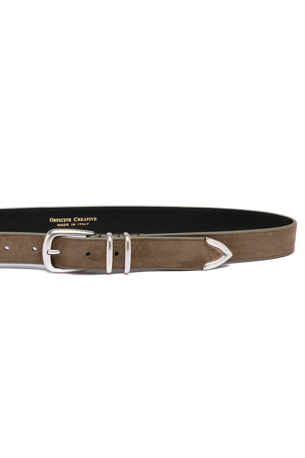 Officine Creative Cintura in camoscio OCFSTRI74LIGC1F236 ANTILOPE