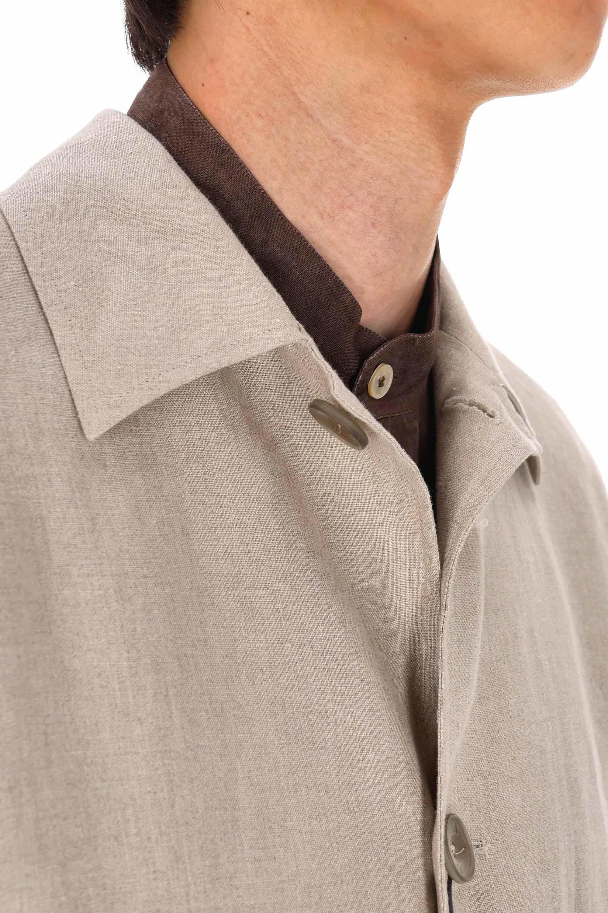 Herno Giubbino in lino con bottoni GI000482U 1986
