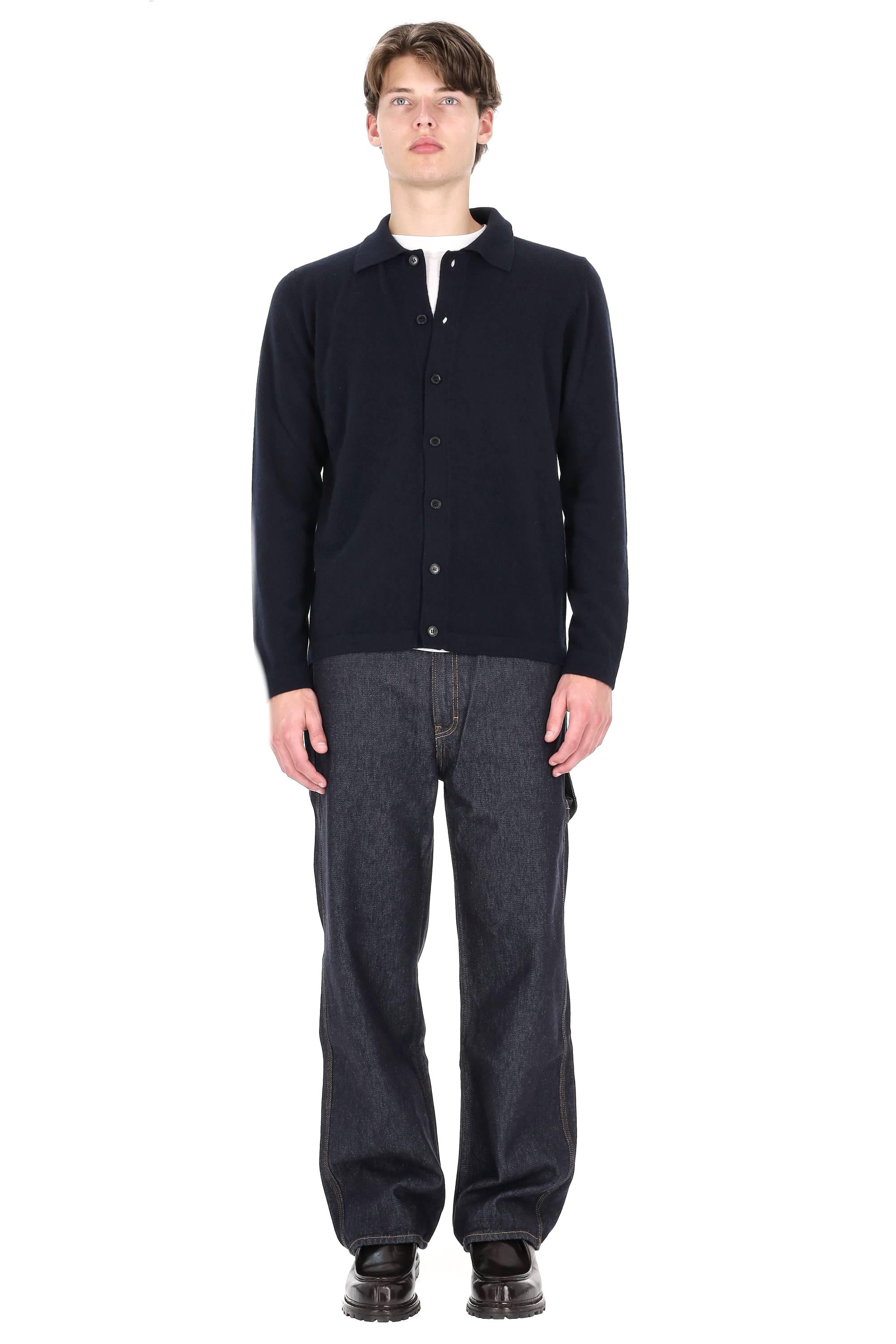 Roberto Collina Maglia-camicia in lana-cashmere 3M37005 M3710
