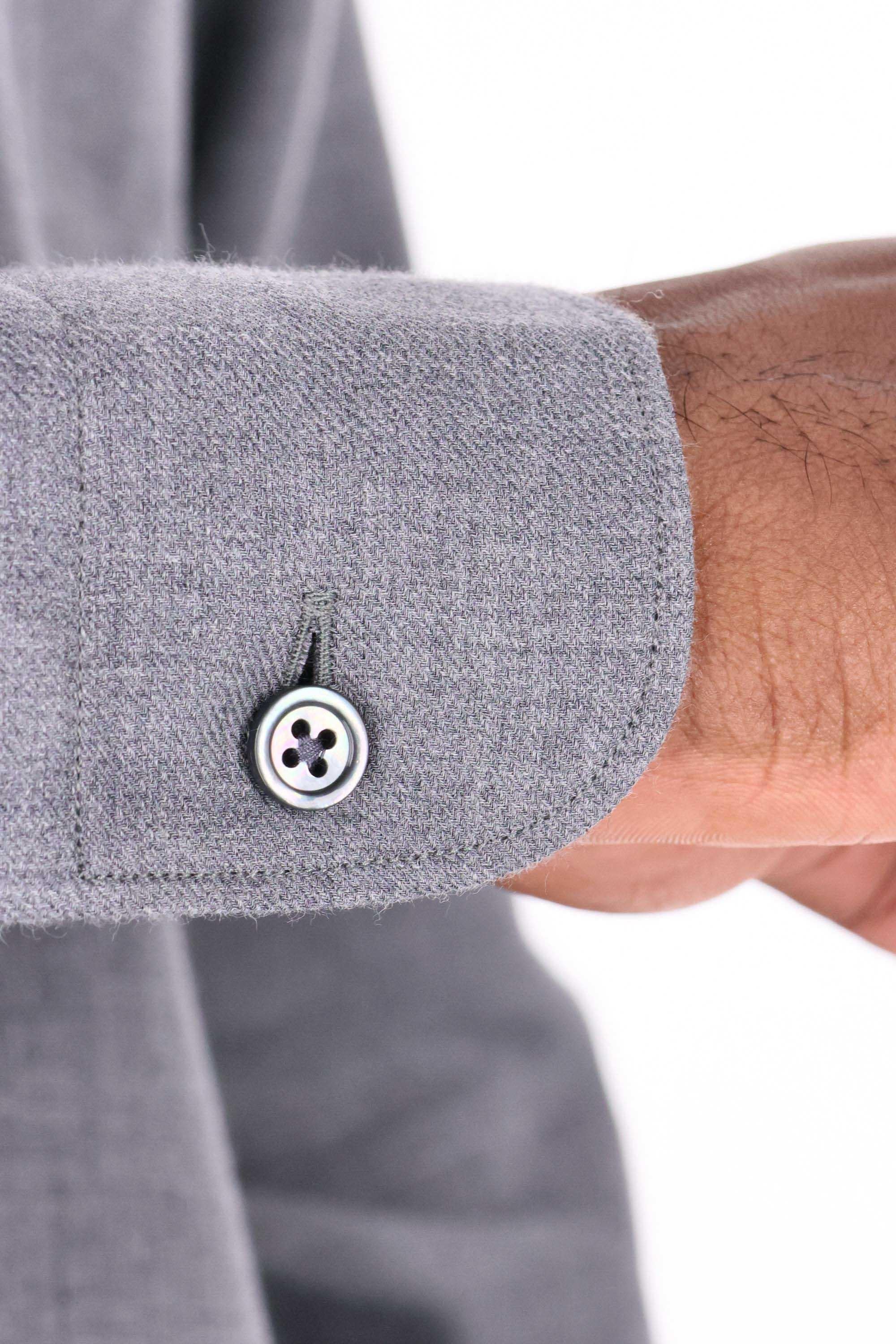 Camicia in cotone e cashmere E8X44A6-SRF5/2 046 Zegna