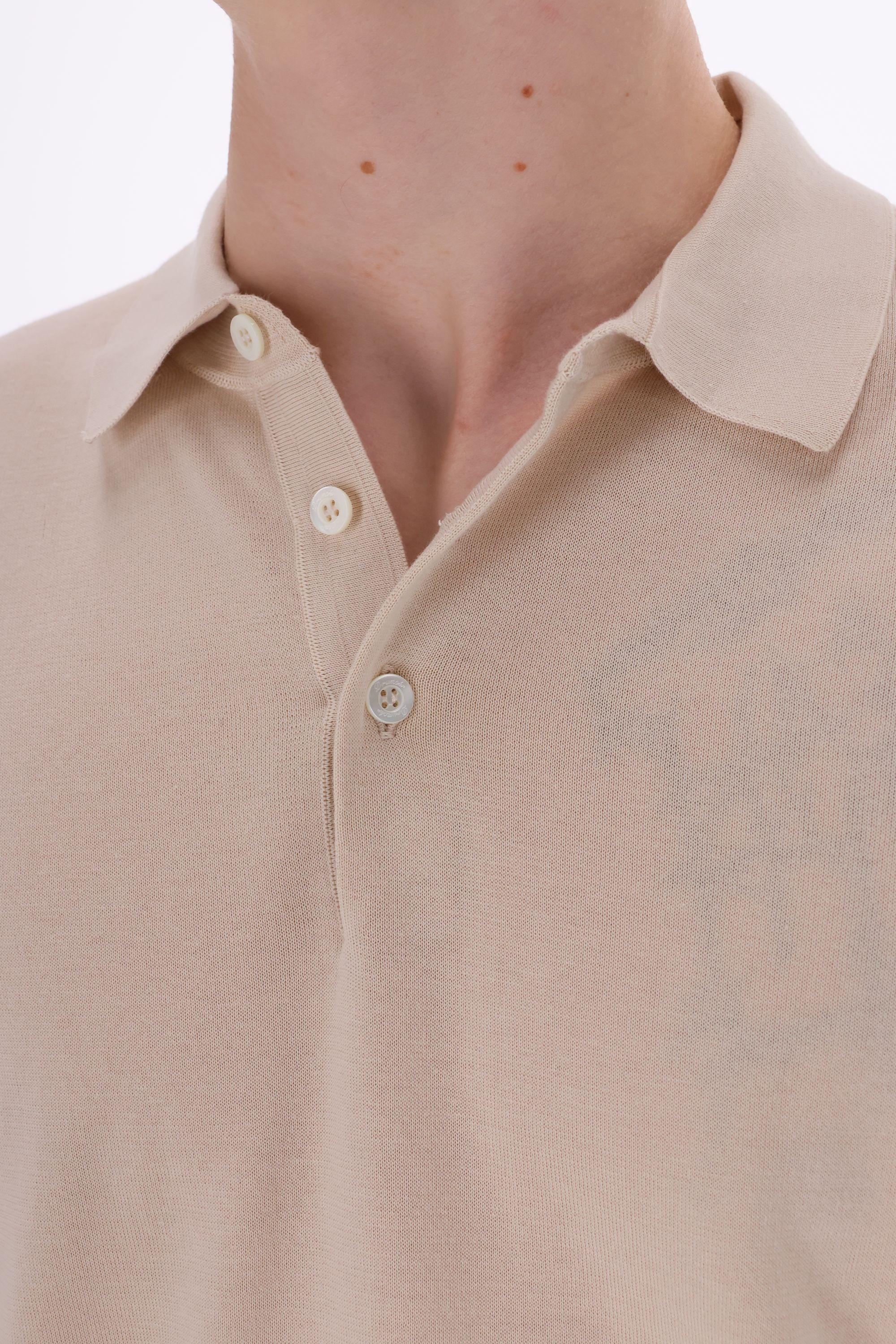 Polo manica lunga in cotone superlight D0GN214-3 125 Drumohr
