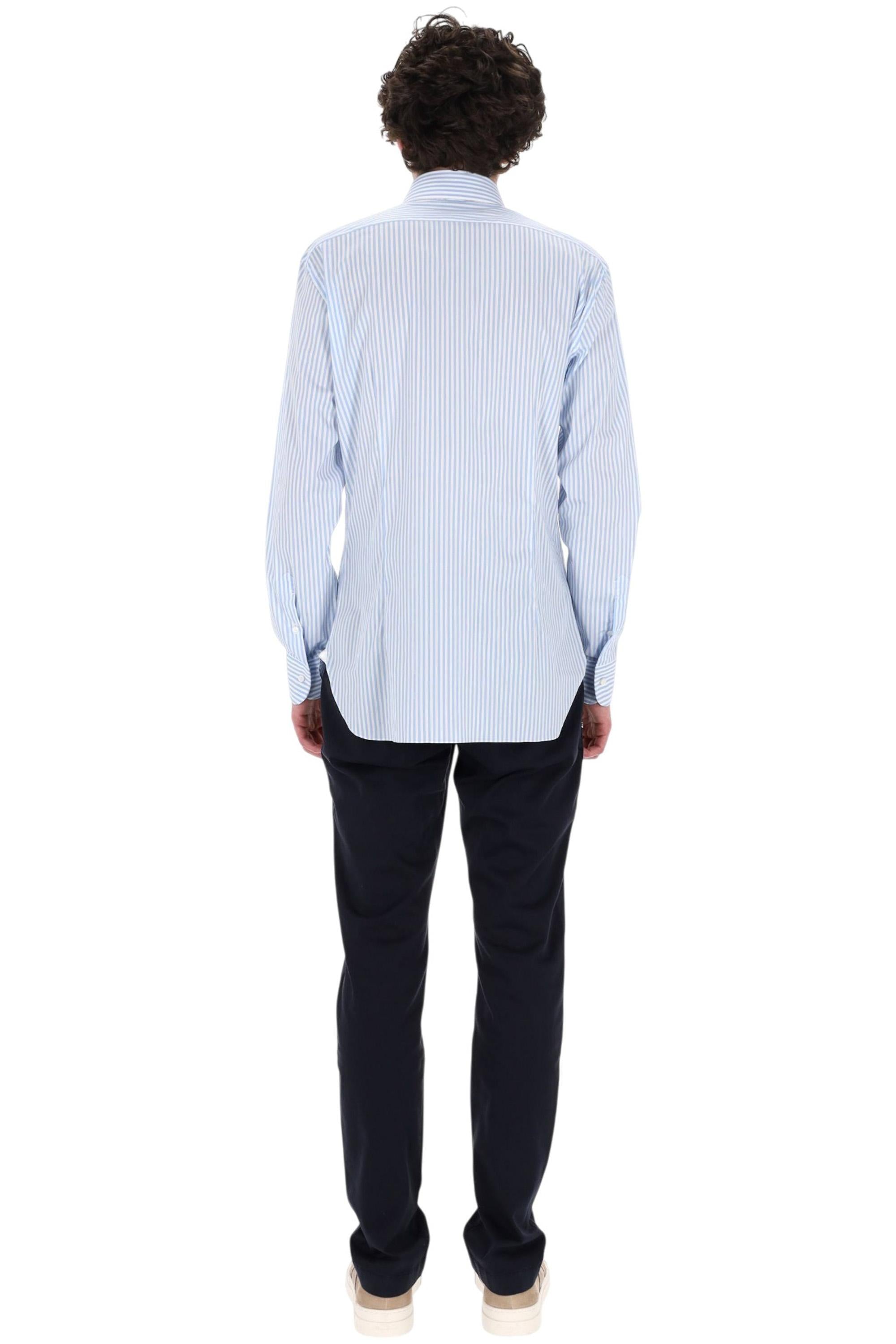 Barba Camicia rigata in cotone stretch etichetta nera I1U13P0154087.U 0001