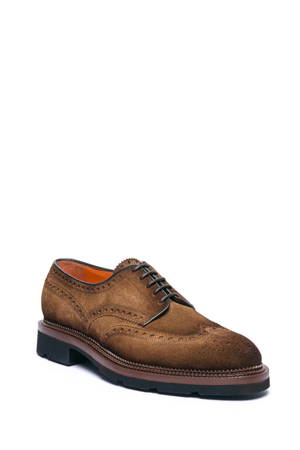 Santoni Scarpa Derby allacciata in camoscio MCC015761JL4GRVR M62