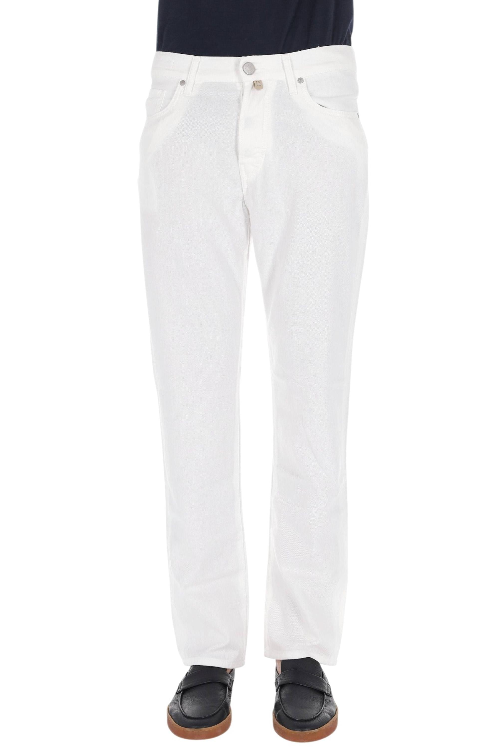 Jacob Cohen Jeans in puro cotone etichetta pelle Edo fit QE031-036-T864A A00