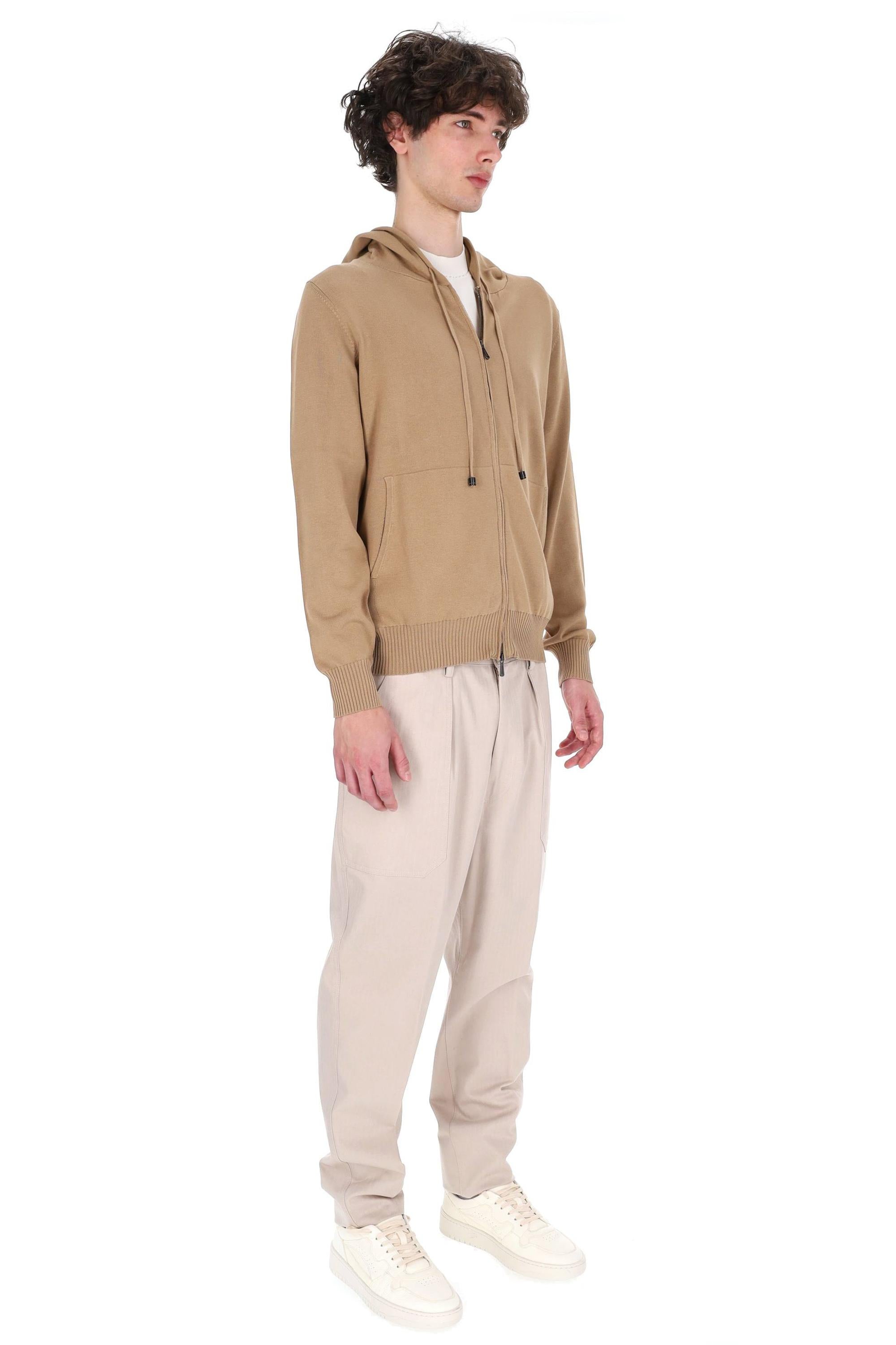 Drumohr Felpa in cotone con cappuccio D1Z305CZL 541
