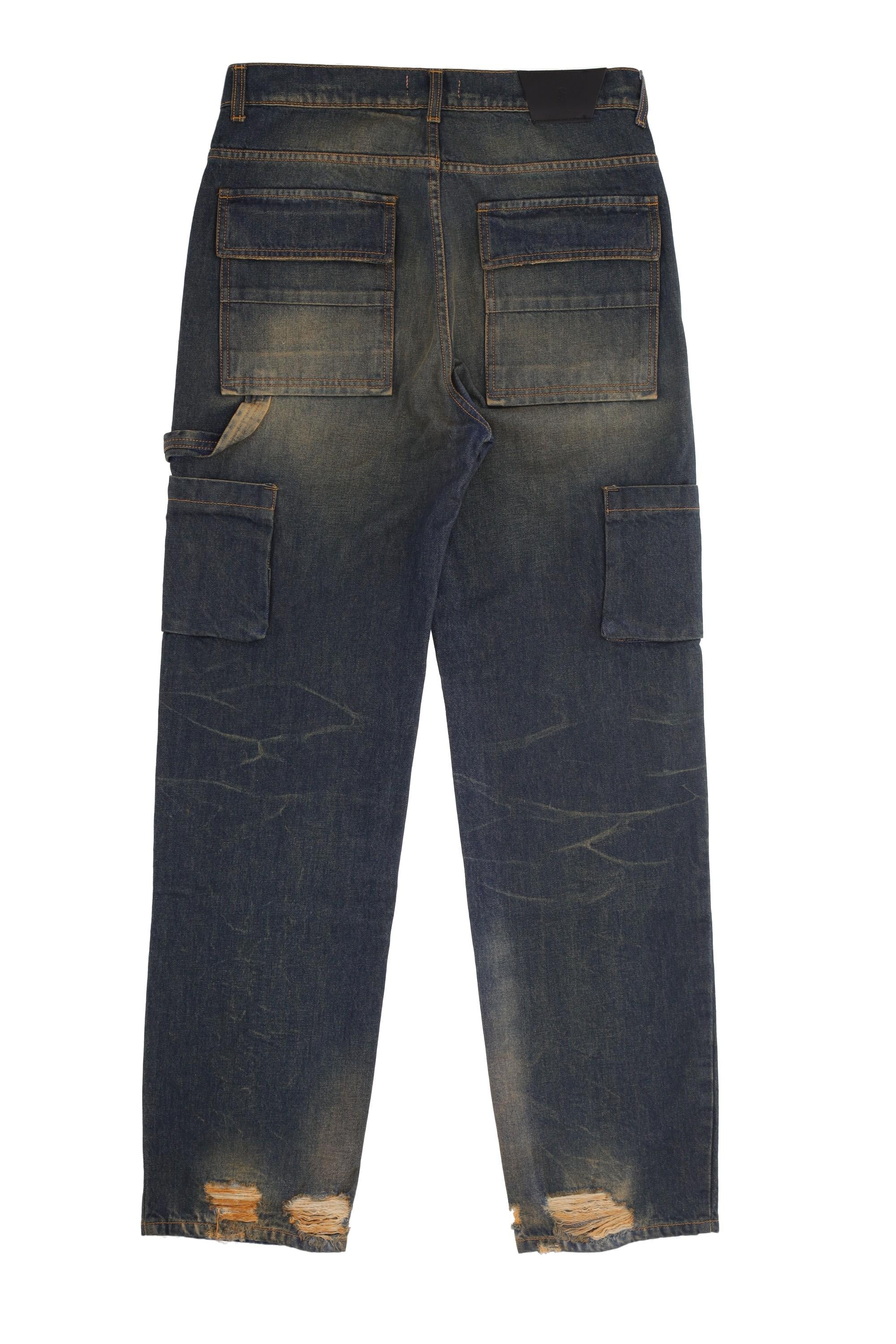 Salvatore Santoro Jeans carpenter in puro cotone 47357-U/2 B.DIRTY BLUE