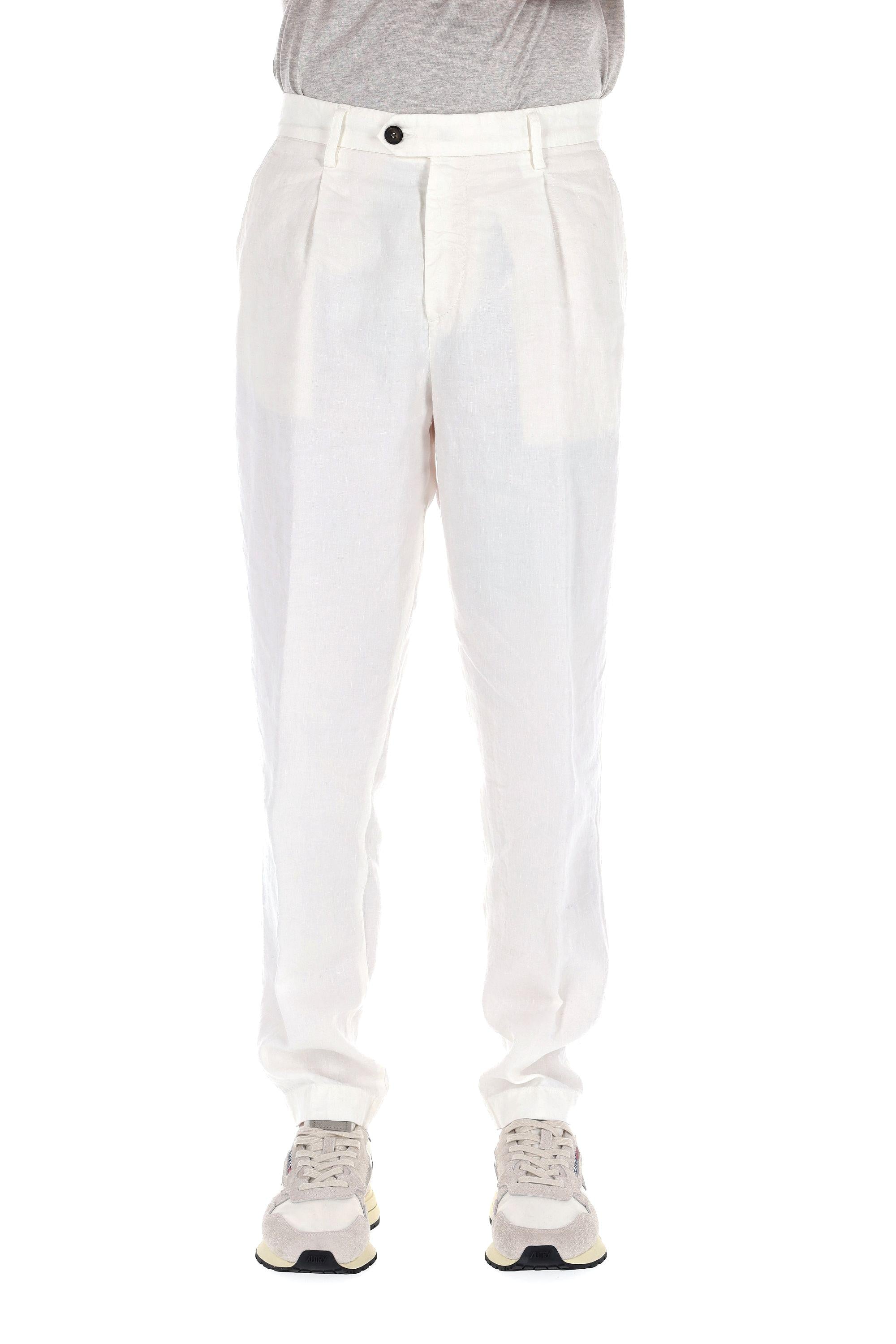 Pantalone in lino con pences K75PANJ05 TET0K002 01 Eleventy