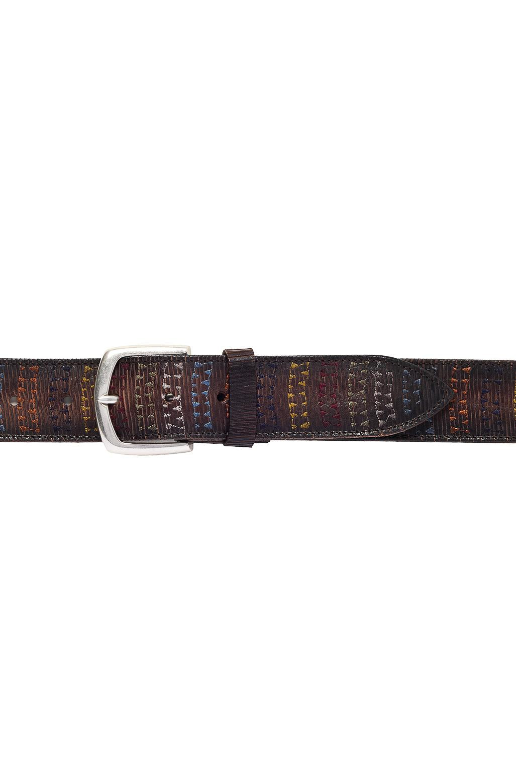 Cintura lamellare in pelle altezza 4 cm U08355_BTR T.MORO Orciani