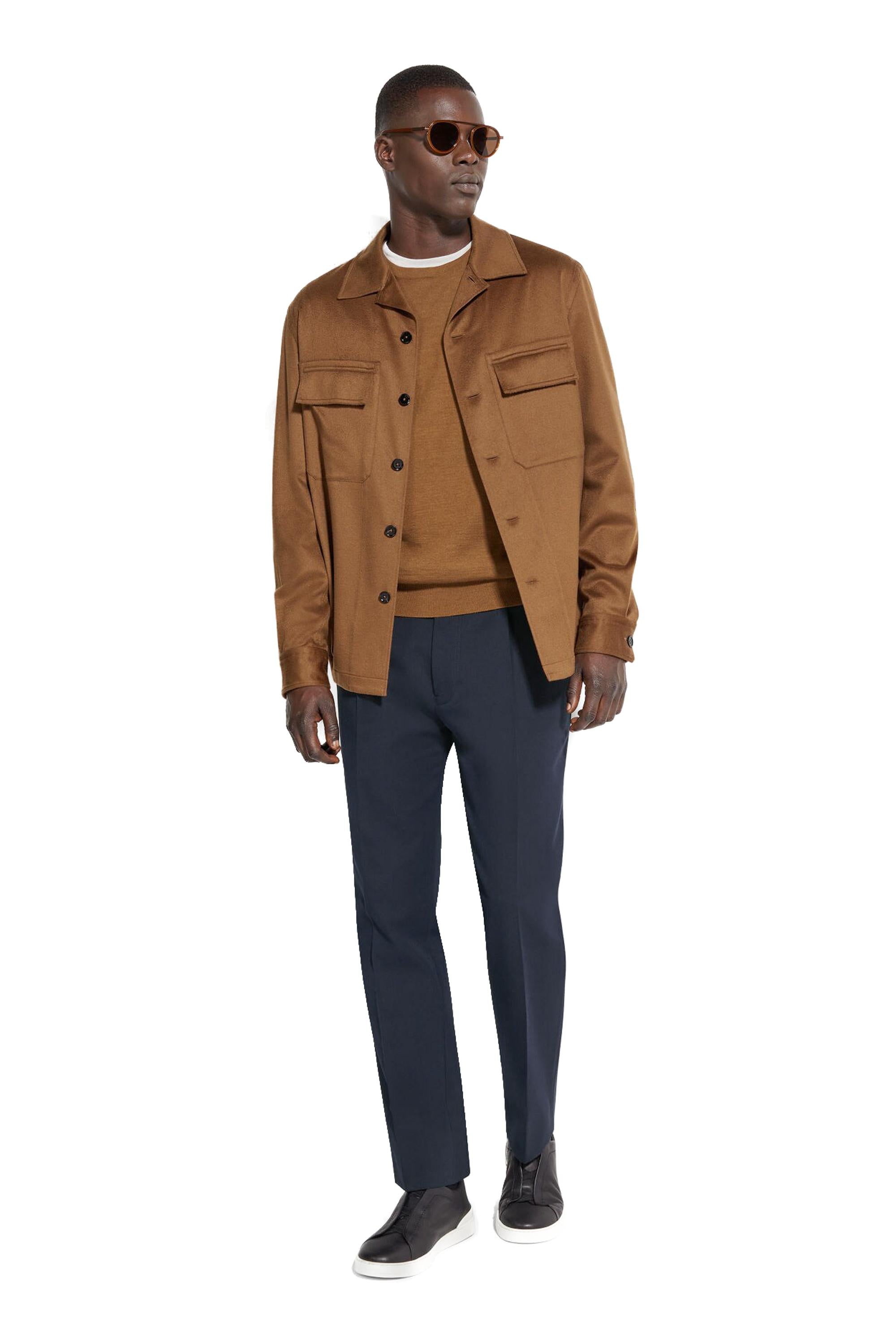 Zegna Overshirt Alba in Oasi cashmere E8V46 SOT6/2 092