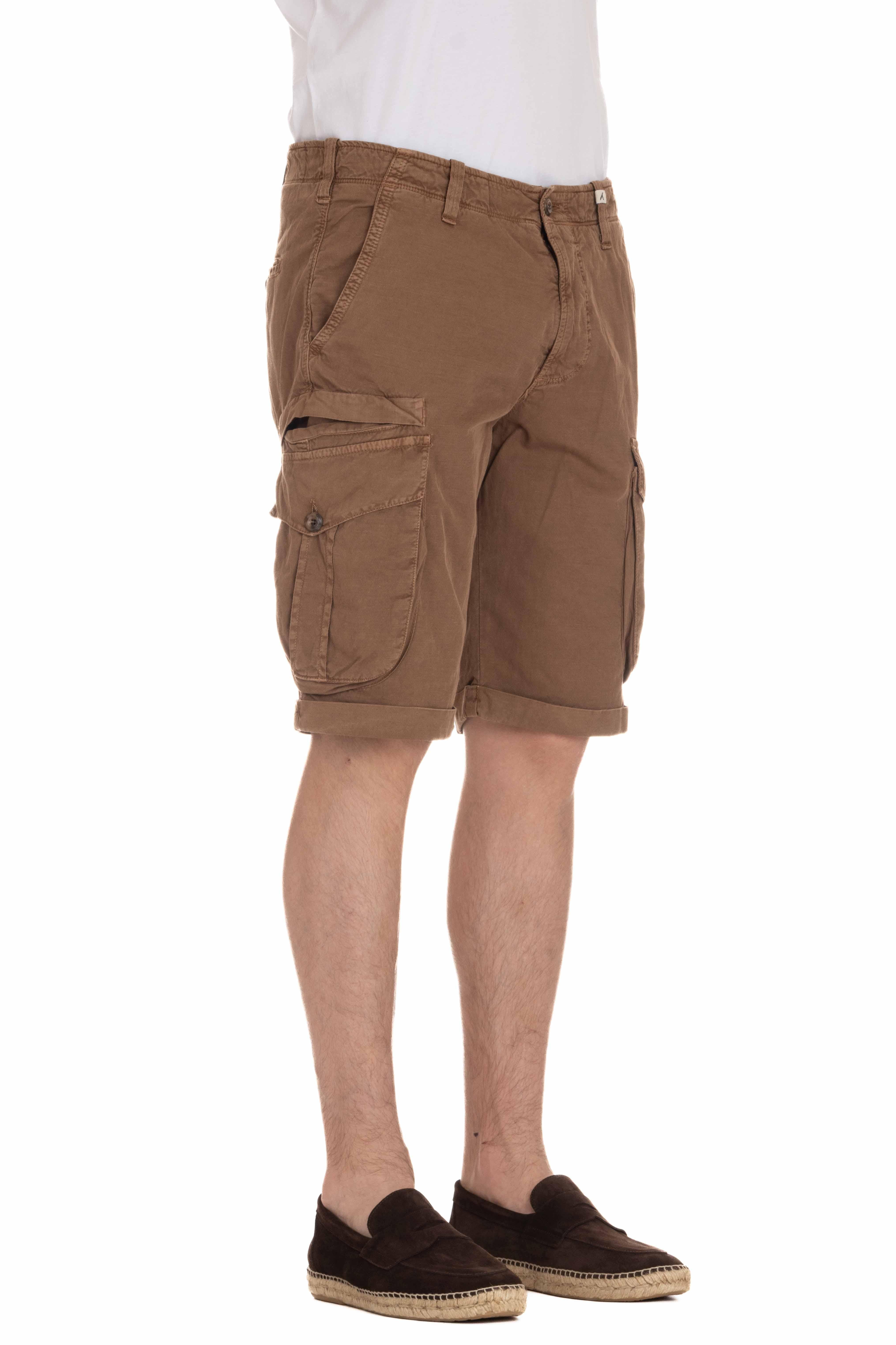 Bermuda cargo in cotone-lino comfort 24M77B 85 48 Myths