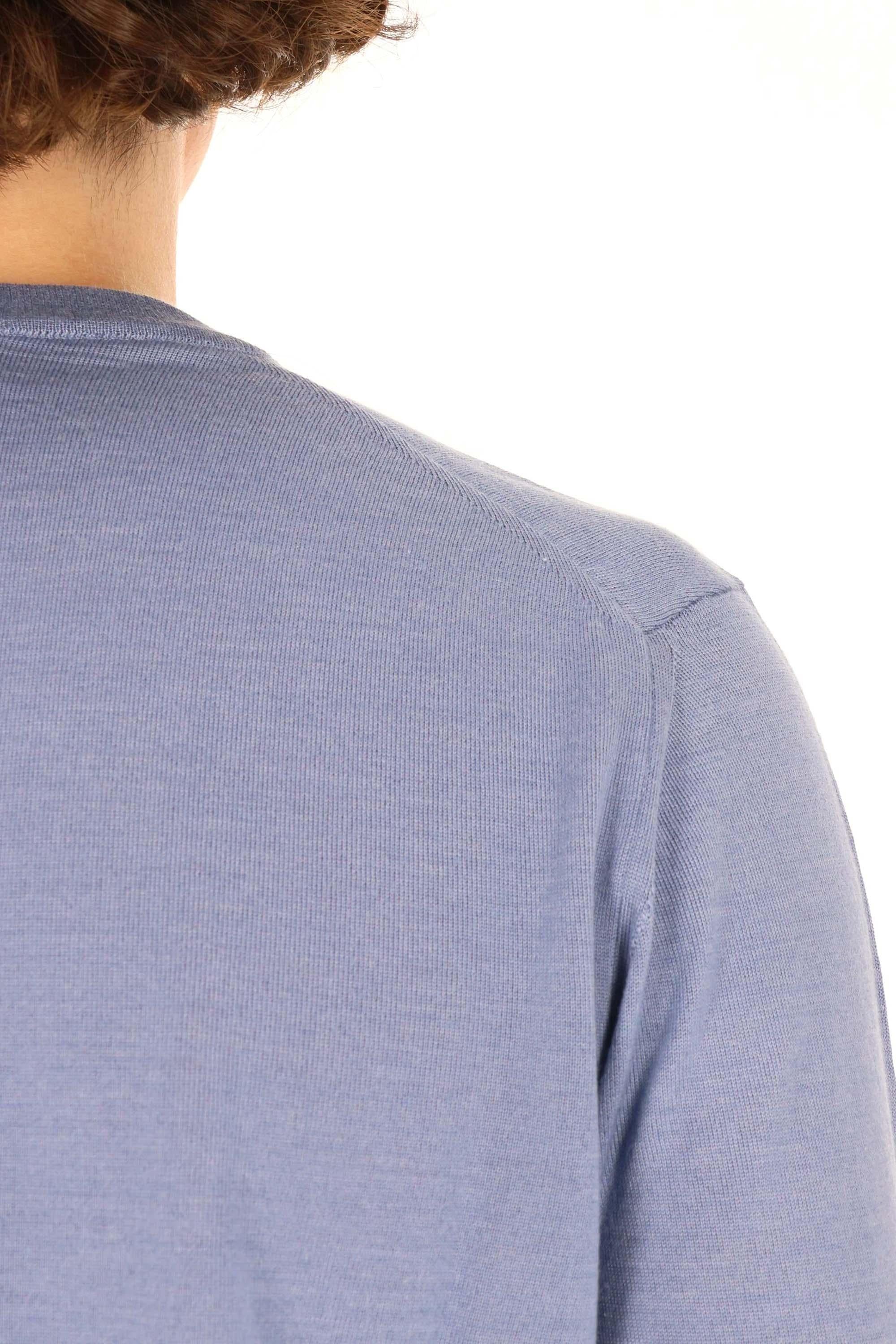 Drumohr Maglia girocollo in leggero cashmere-lana-seta D0KK103L 724