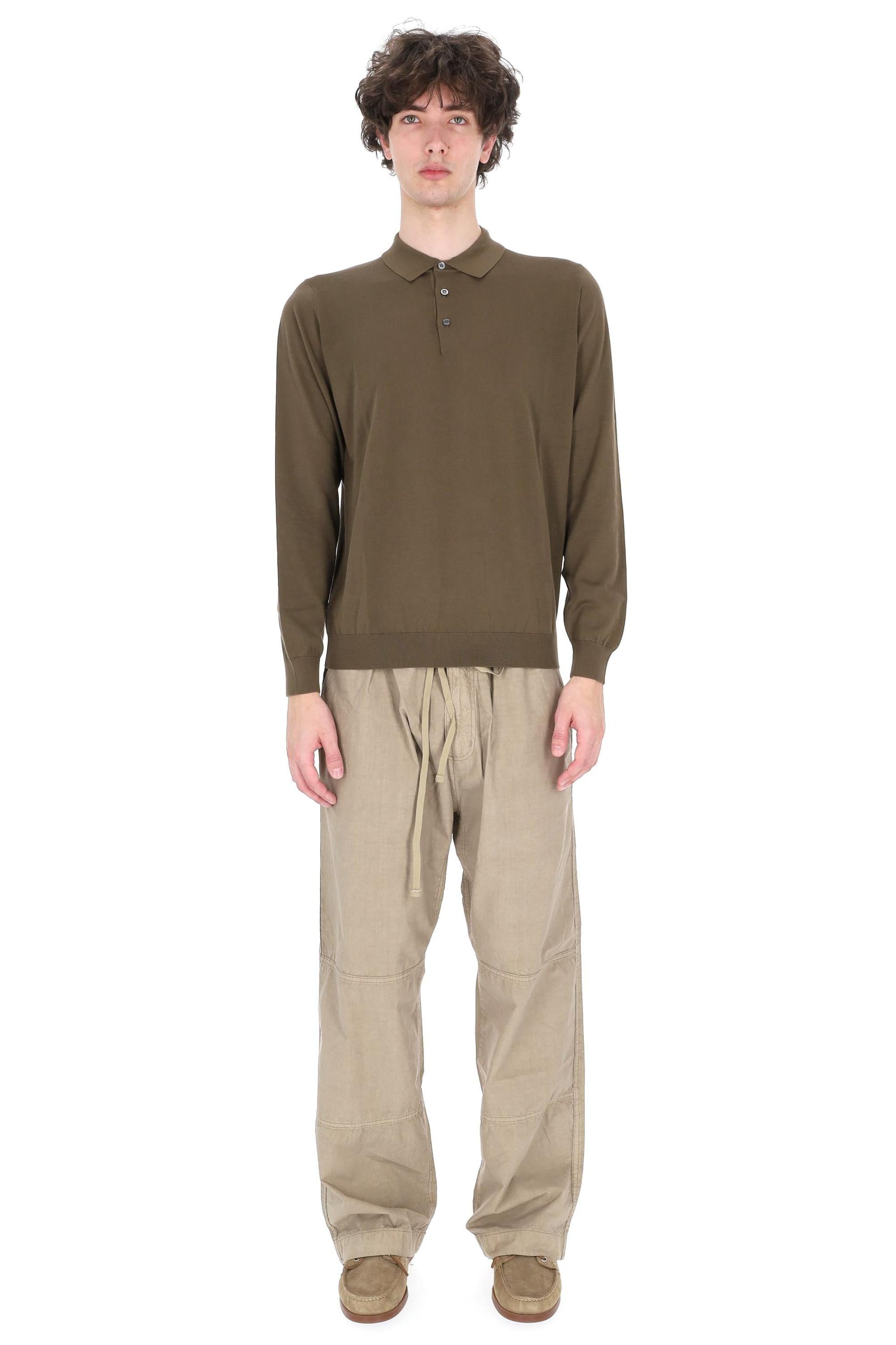 Drumohr Polo manica lunga in cotone D0GN214L-2 441