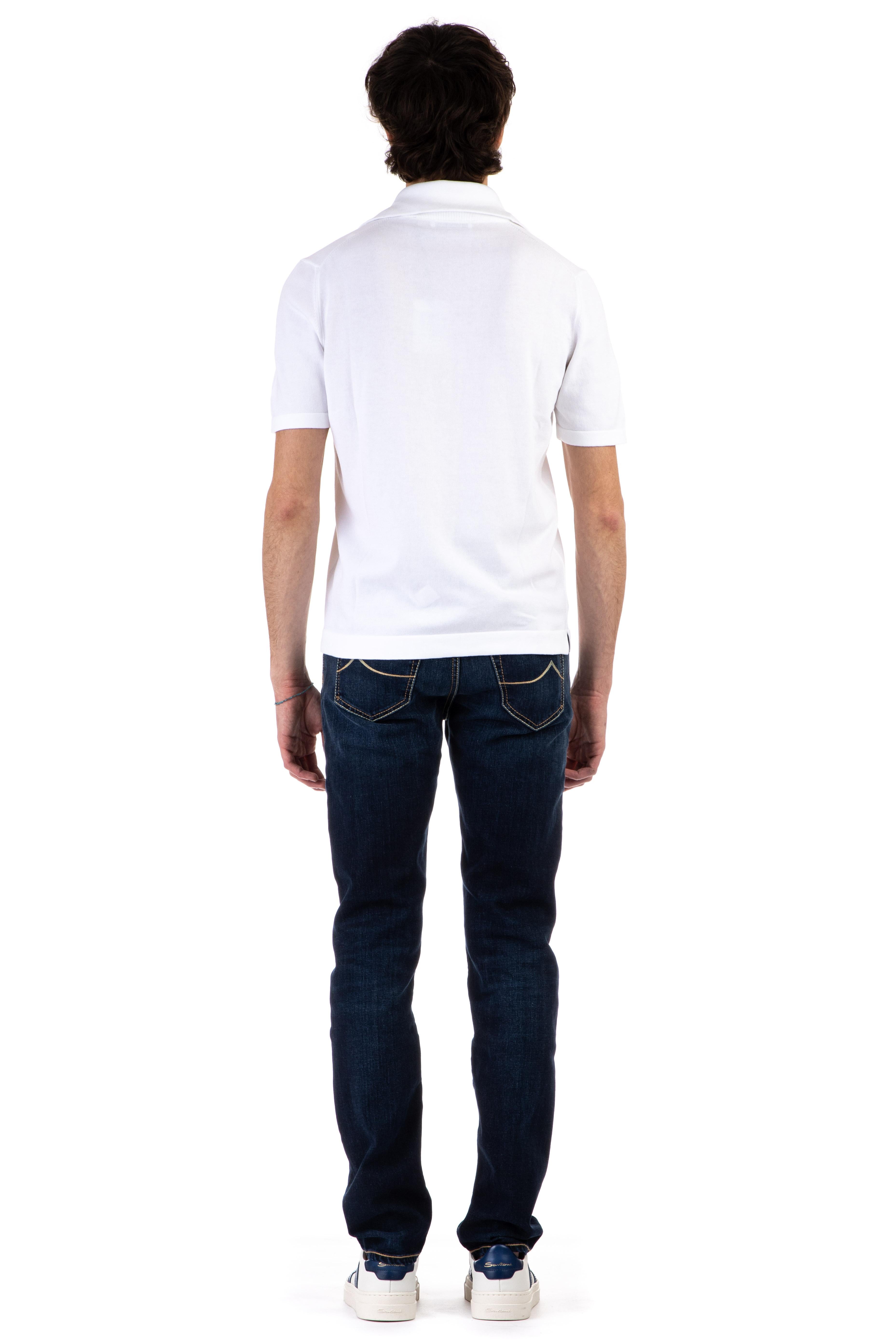 Polo in cotone con collo alto 58113 18120 001 Gran Sasso