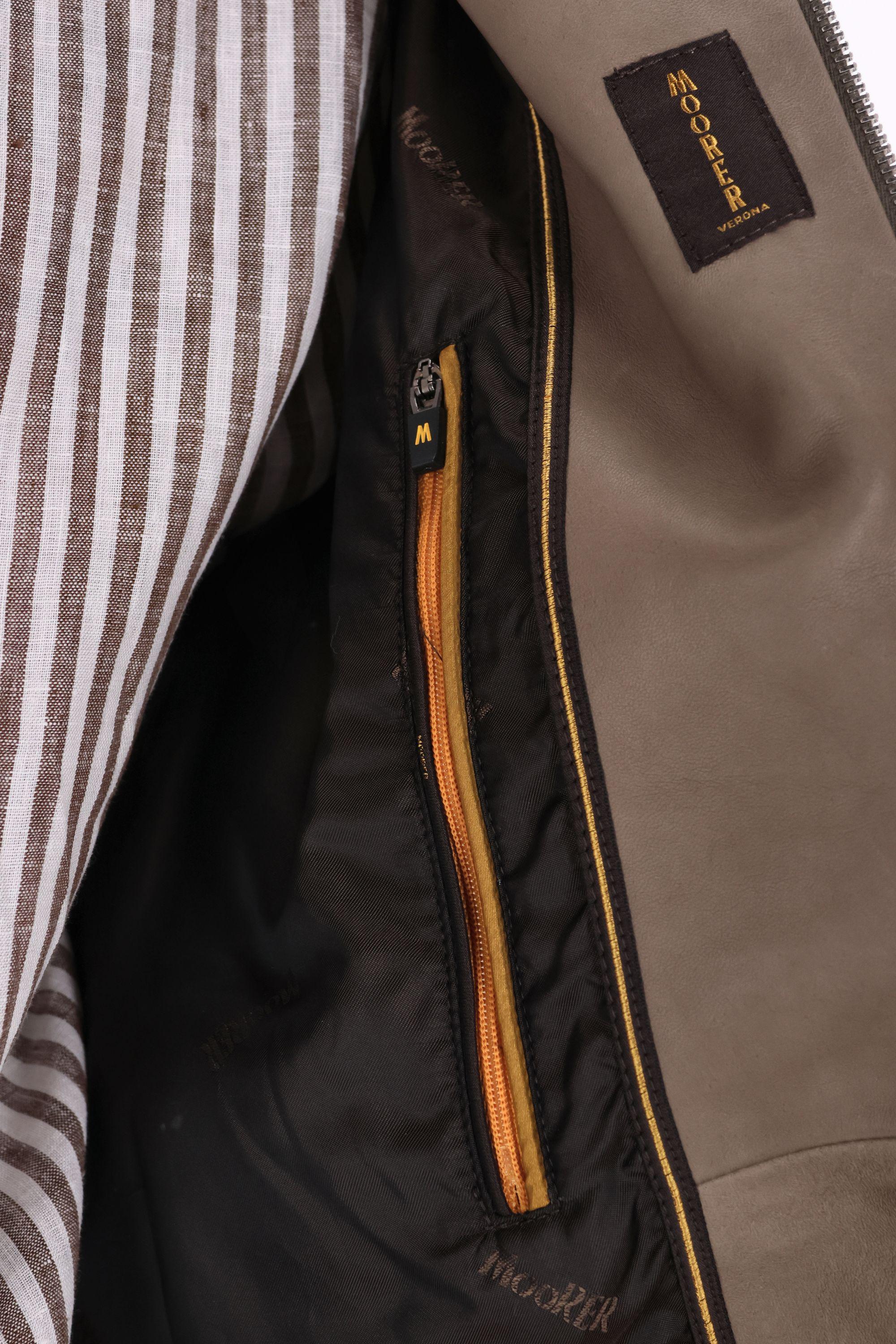 Giubbino bomber in pelle scamosciata mod Maurilio-CPF MAURILIO-CPF ALCE Moorer