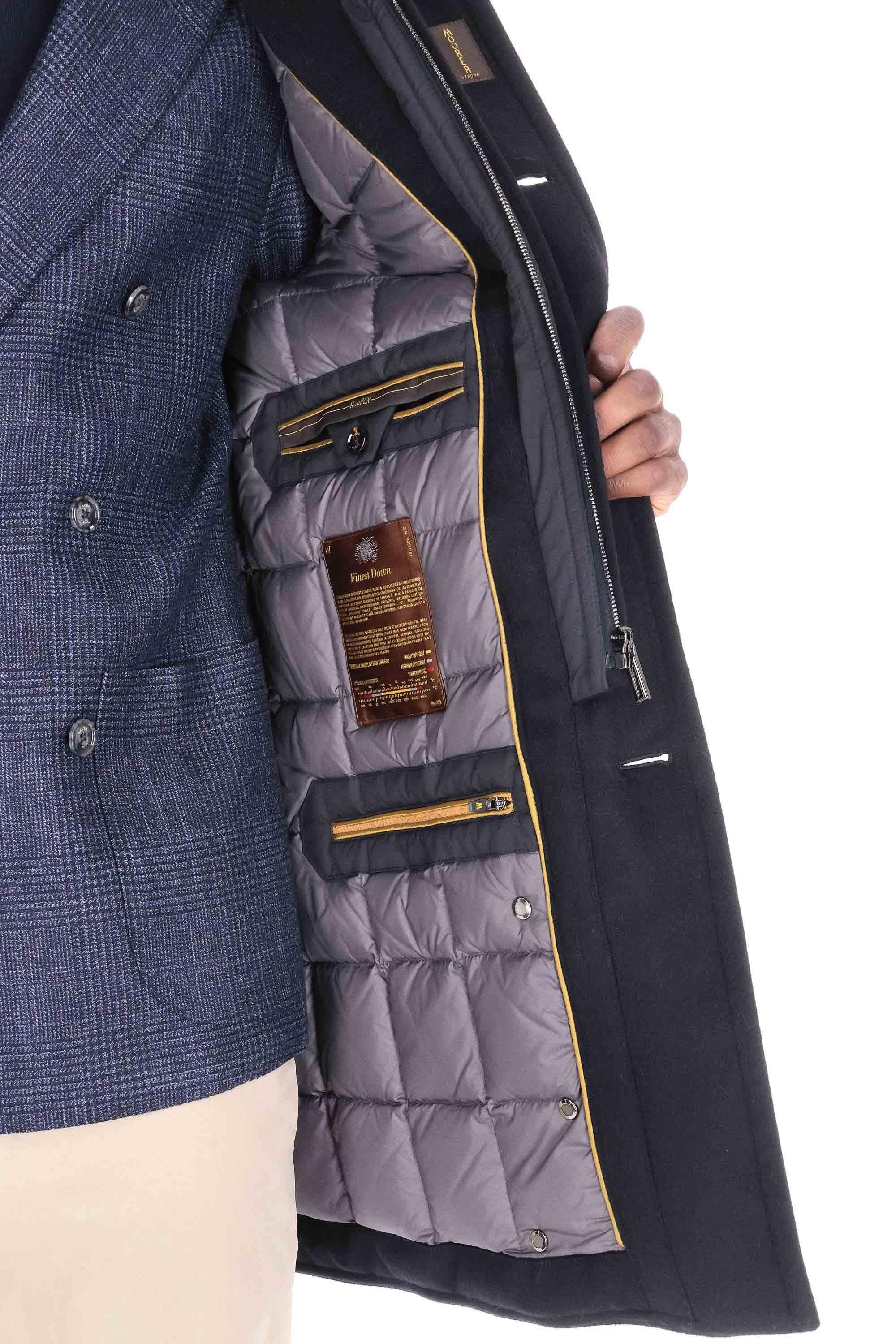 Moorer Cappotto lana-cashmere collo in pelliccia mod. Bond-fur-LE BOND FUR LE U0497