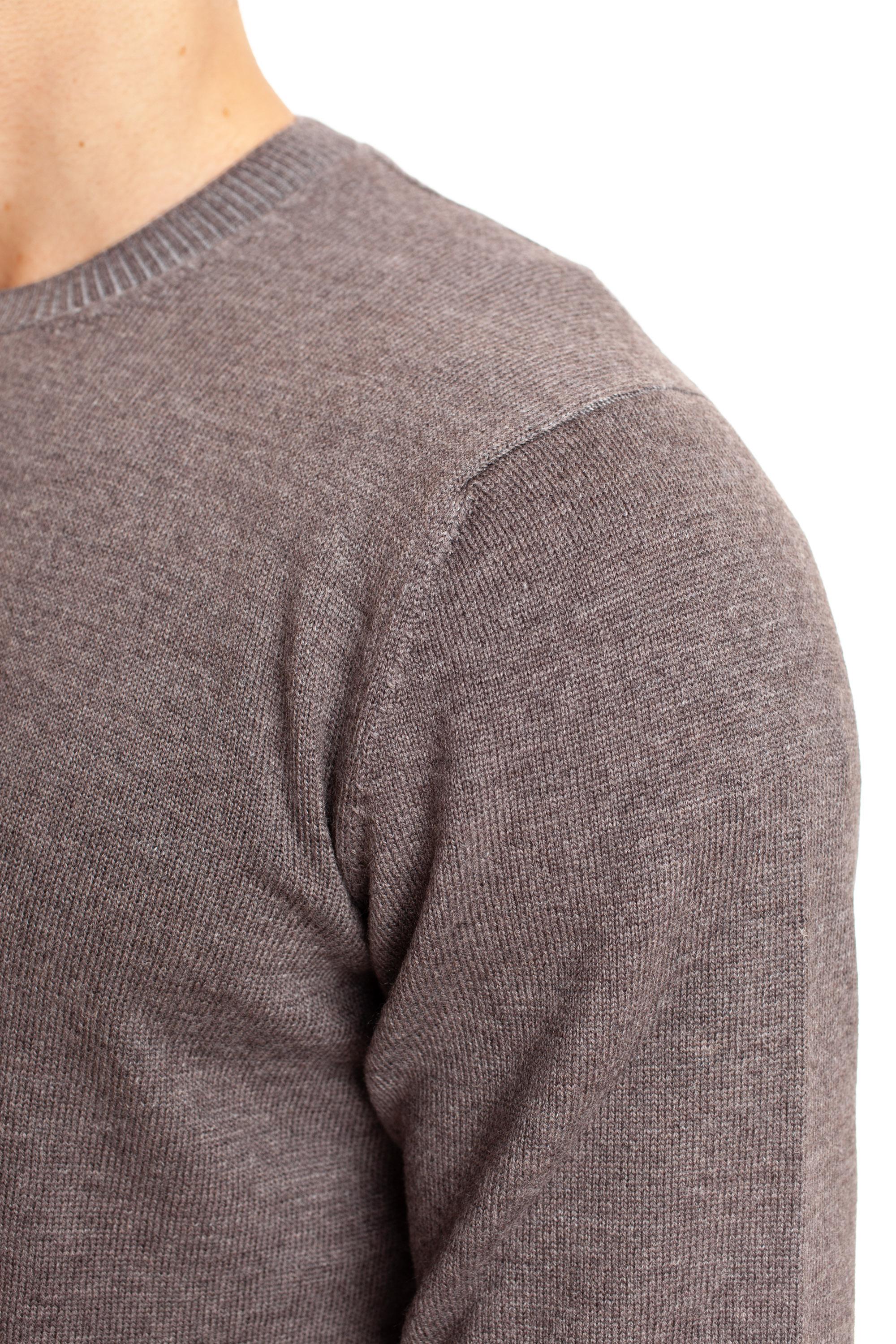 Maglia girocollo in lana melange 57153 14425 046 Gran Sasso