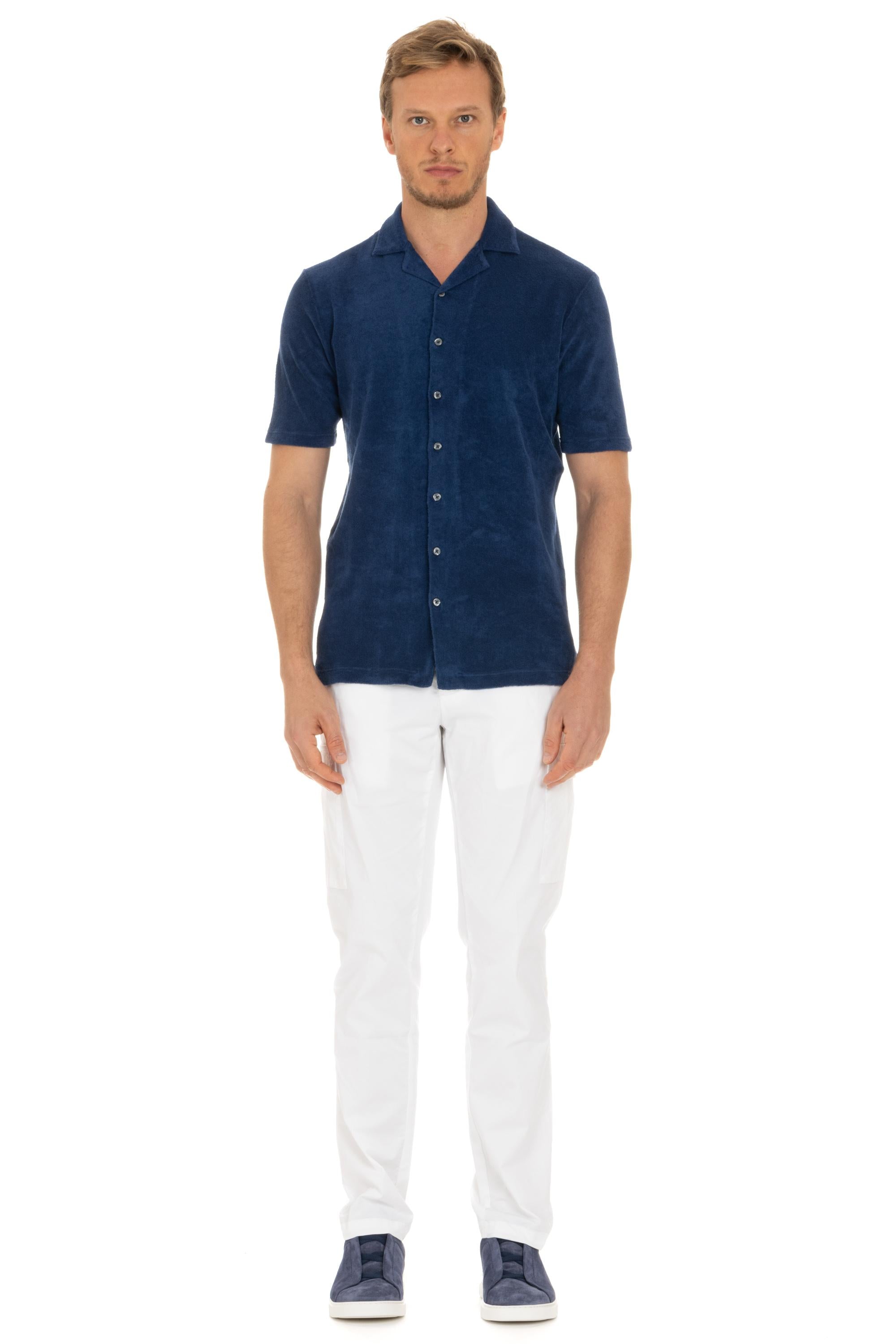Gran Sasso Camicia a maglieria mezza manica in leggera spugna 60199 79801 579