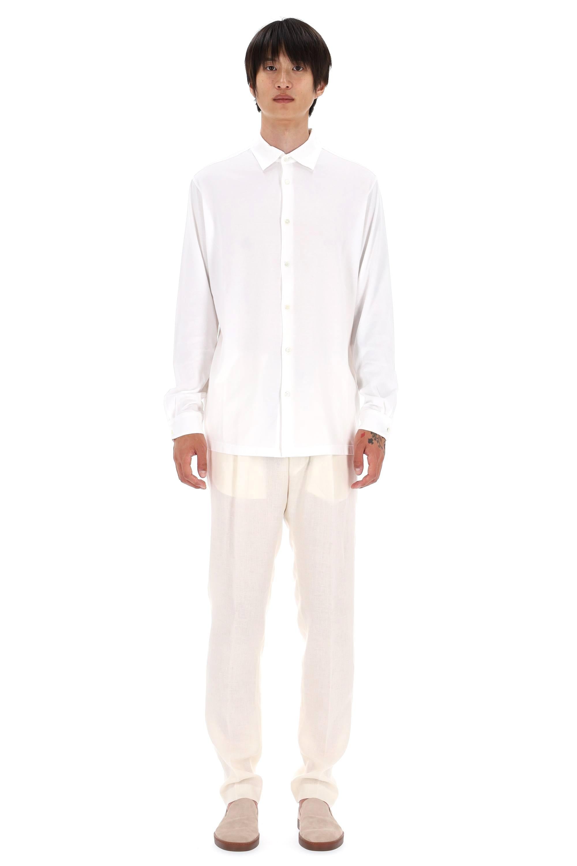 Roberto Collina Camicia-polo in jersey di cotone RB51005 01