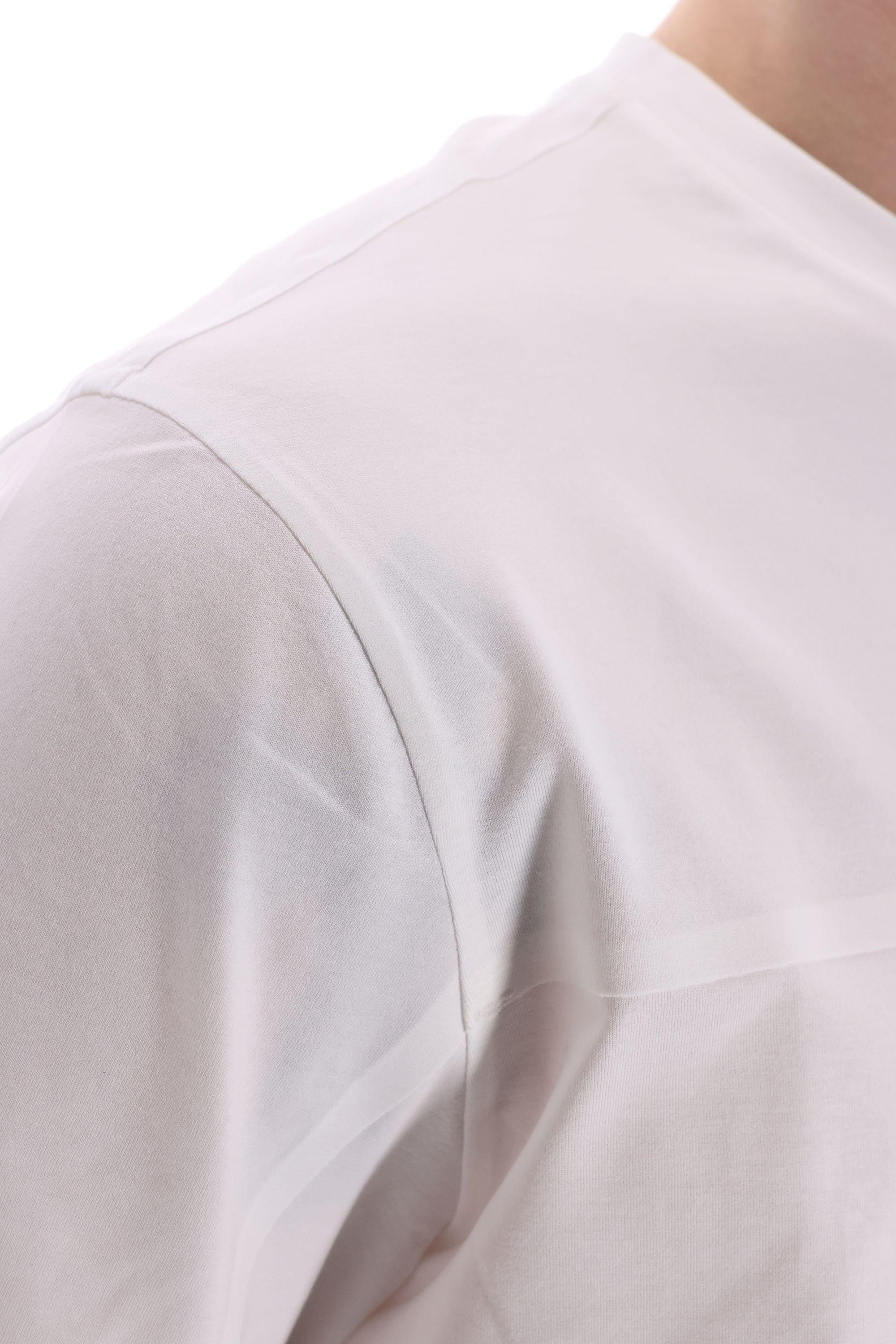 T-shirt in cotone con termo nastrature JG000237U 1000 Herno