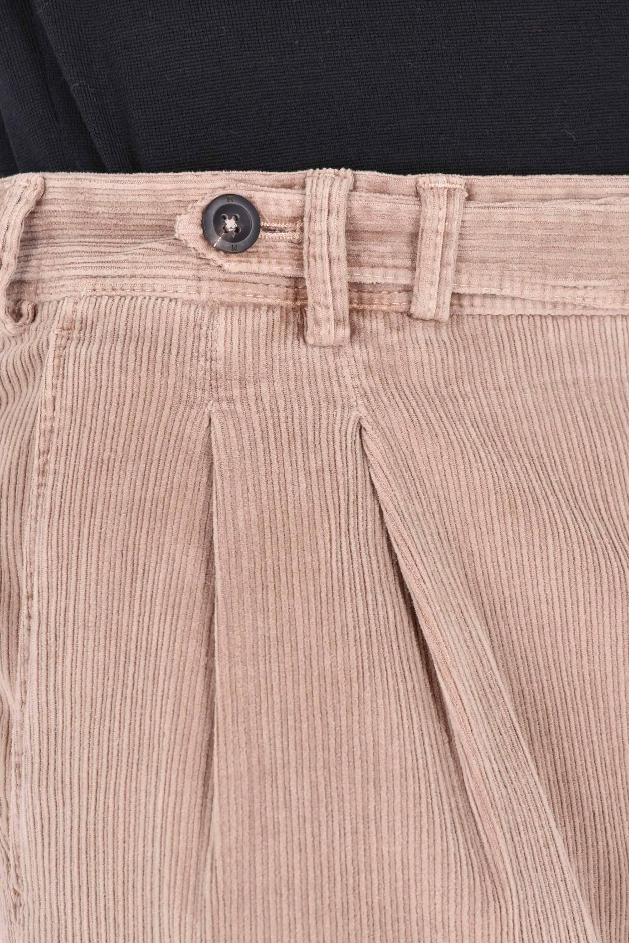 PT Torino Pantalone in velluto costa francese Gentleman fit ZTCMZBORWL TU93/2 N166