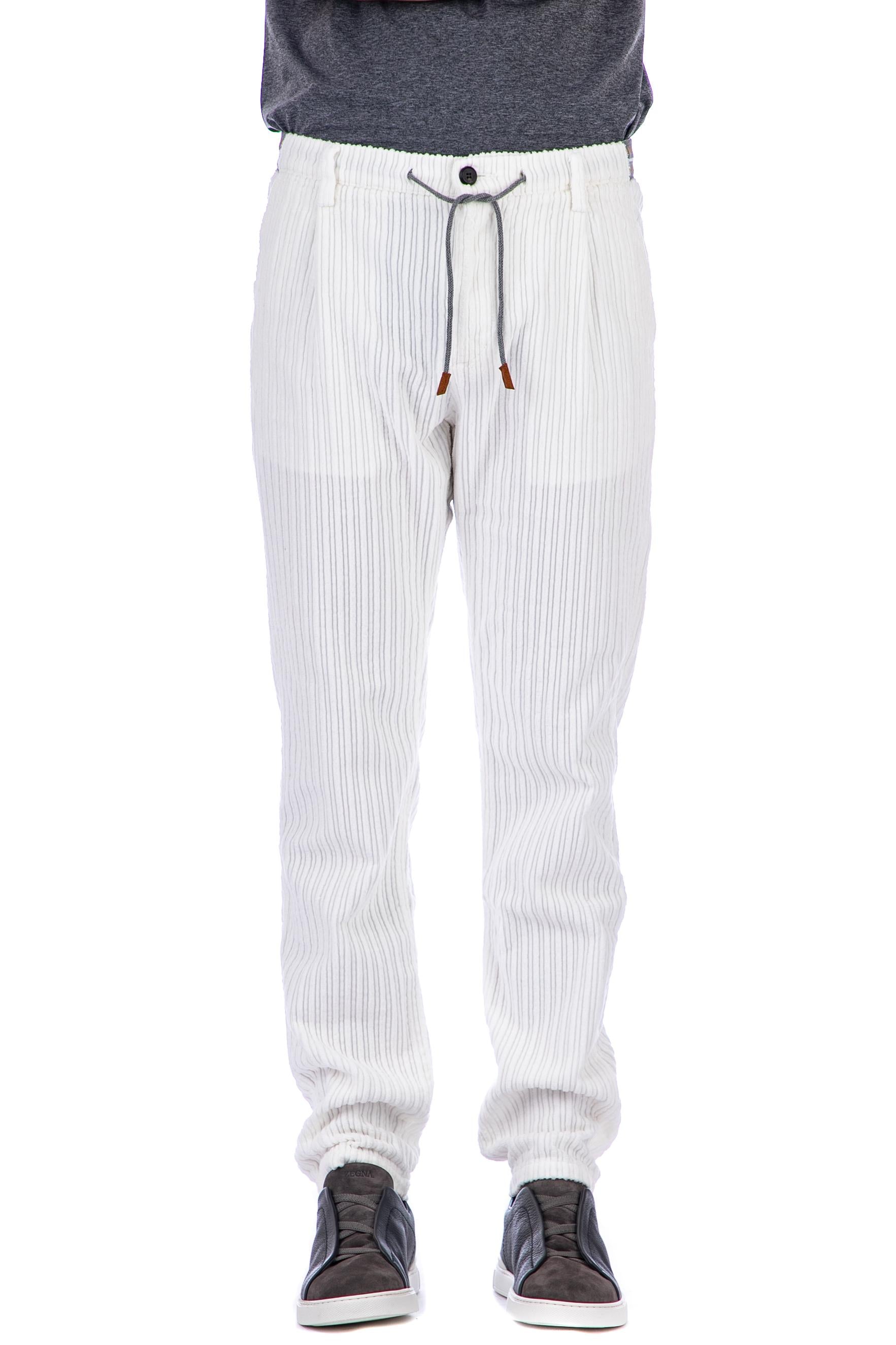 Eleventy Pantalone jogger in velluto costa roccia F70PANE02 TET0F003 01