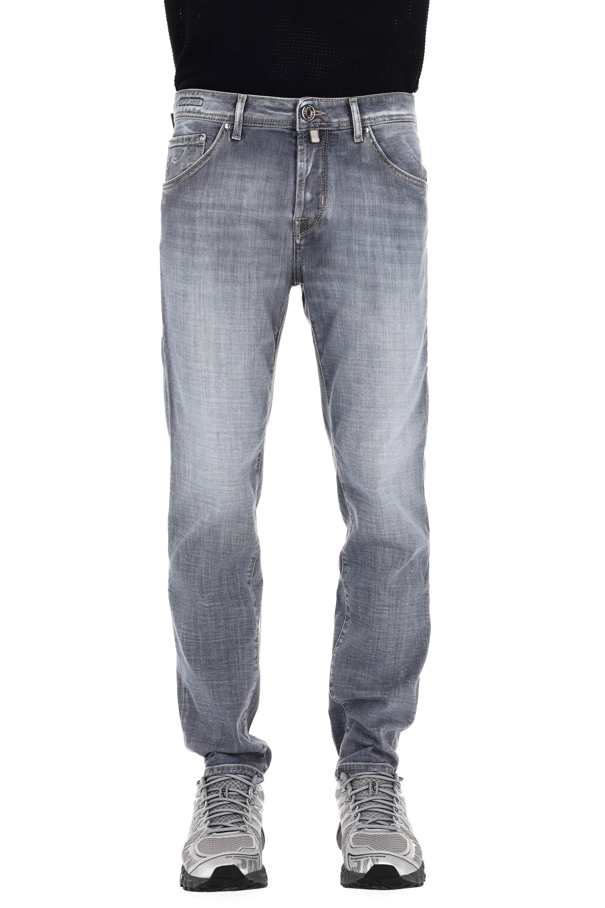 Jacob Cohen Jeans grigio in cotone comfort Scott fit QE015-053-S4126 700D