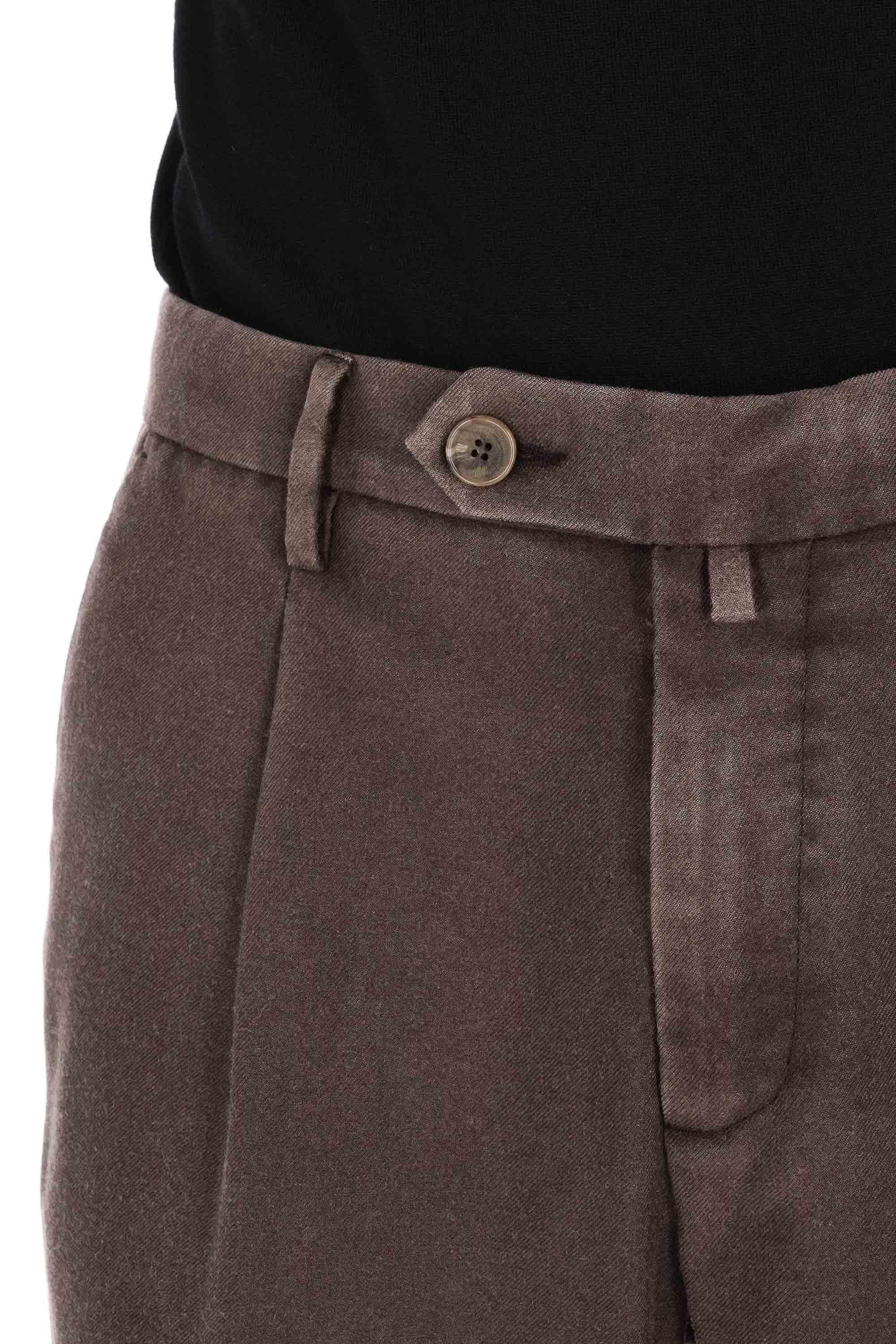 Pantalone in lana-cashmere delavé 25WM19LONG 102/2 81 Myths