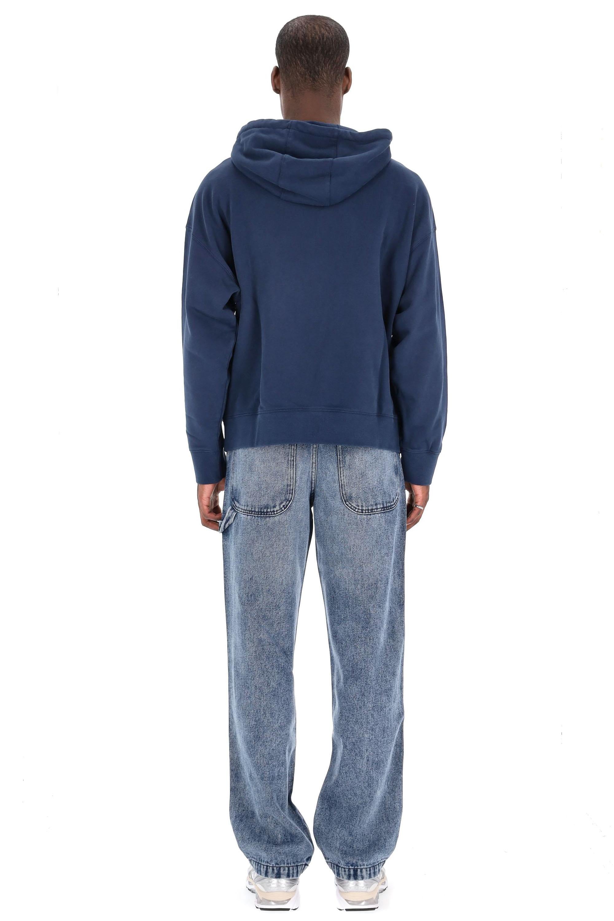 Felpa fox con cappuccio regular fit PM00707KM0340 0329 Maison Kitsuné