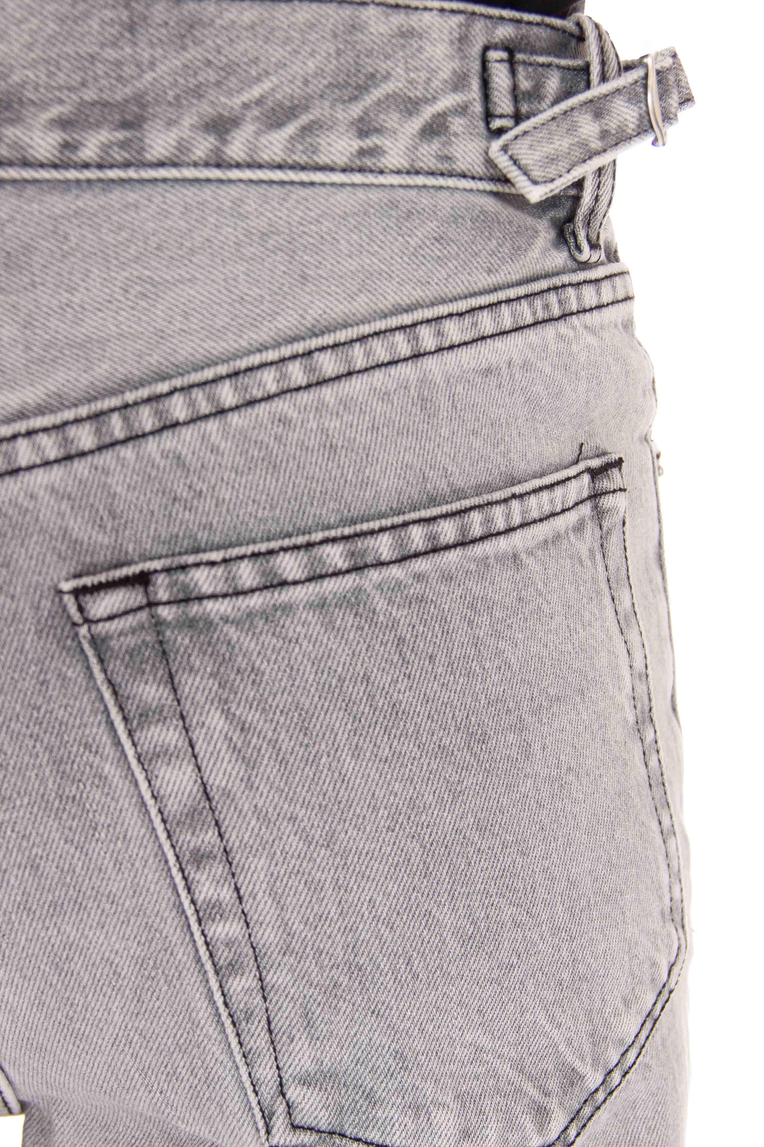 Jeans grigio modello Logan straight wide leg 03252DF118 L0858 Haikure