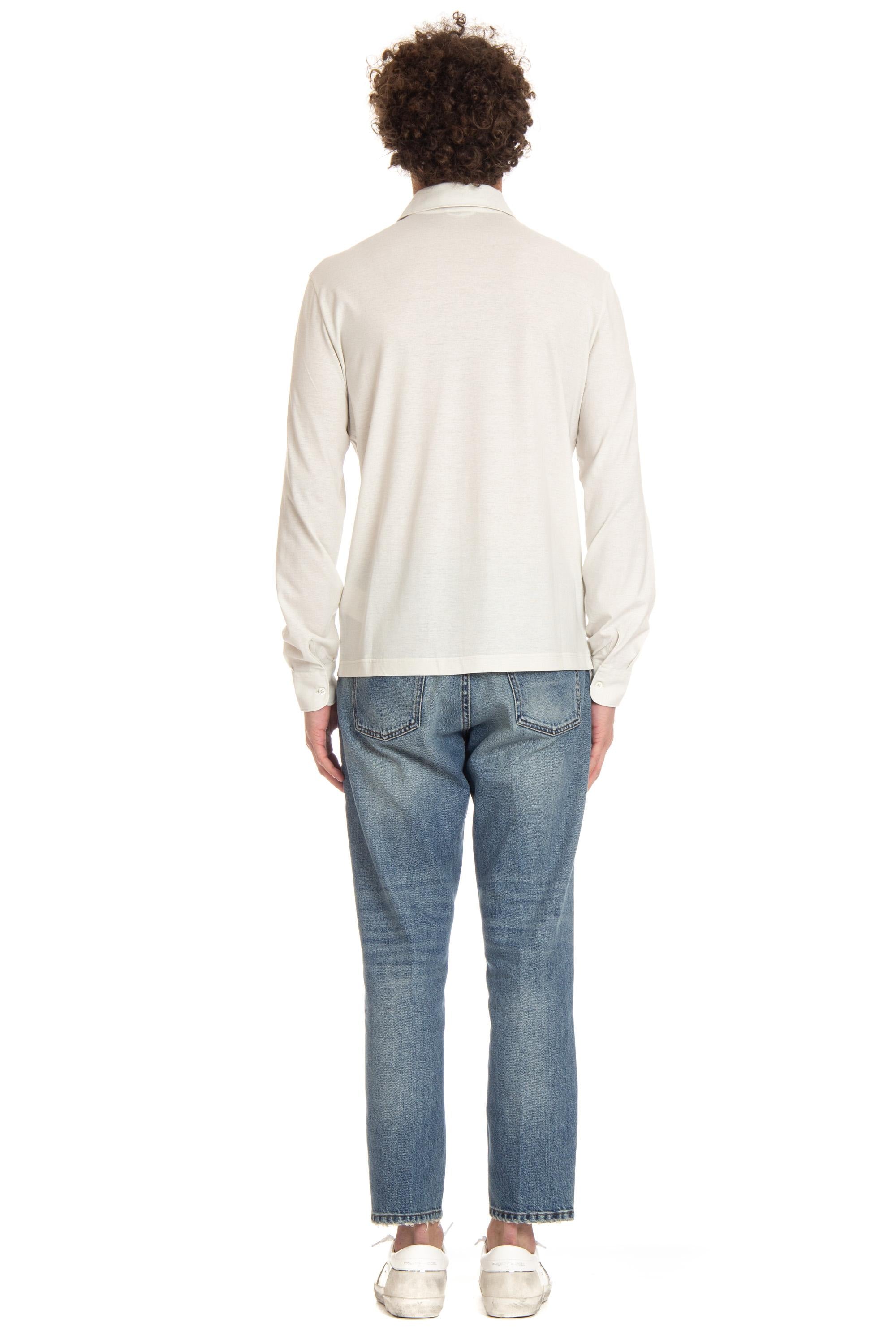 Herno Camicia-polo in crepe di cotone JPL00116U 1315
