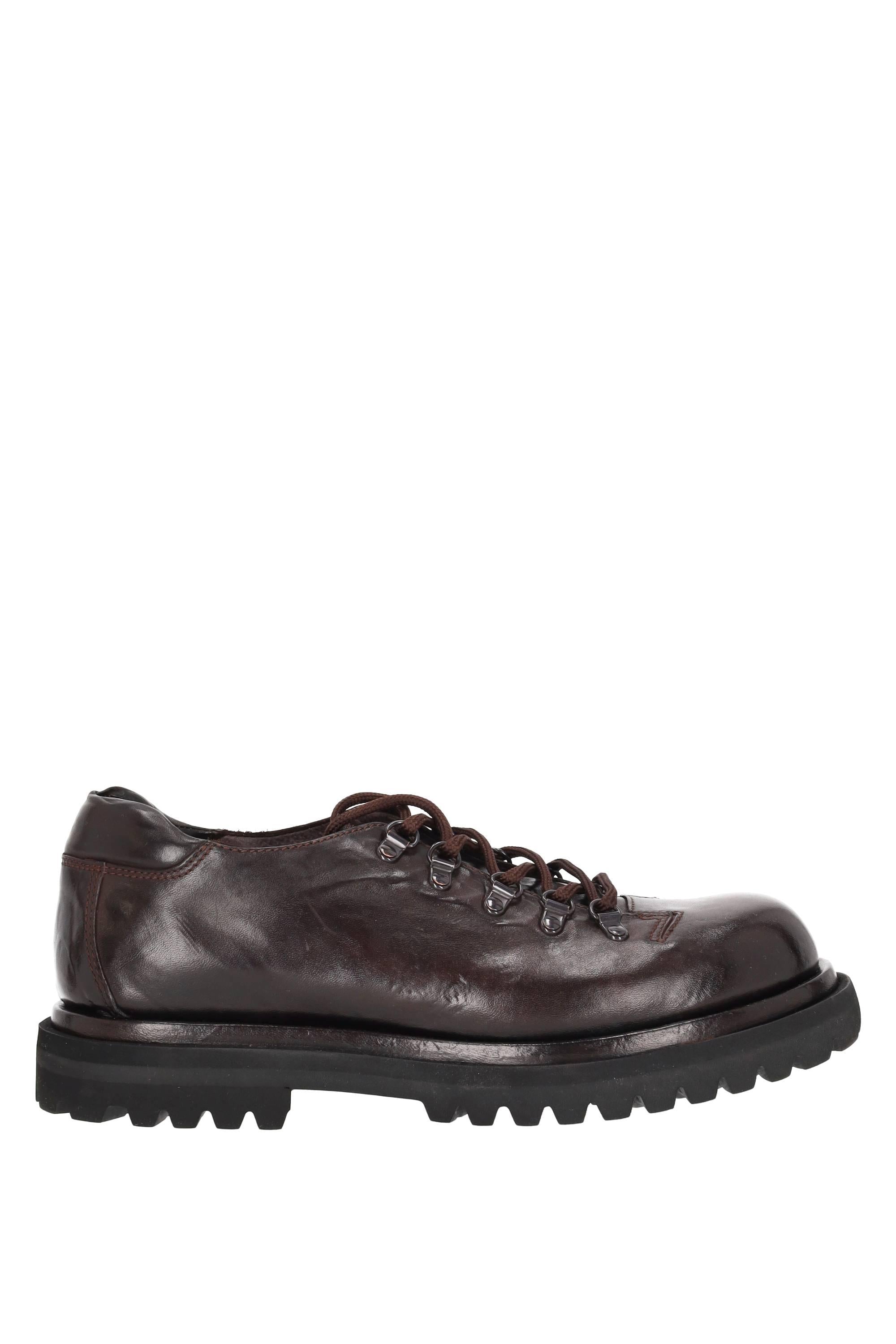 Officine Creative Scarpa rocciatore basso in pelle fondo St Moritz OCUEVED105NOVAKE663 OTTO