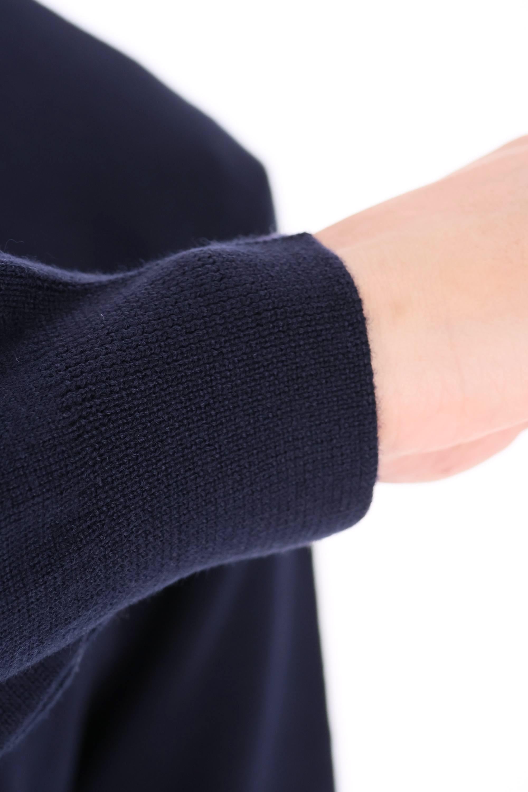Maglia full zip in lana merinos D1D422-2 790 Drumohr