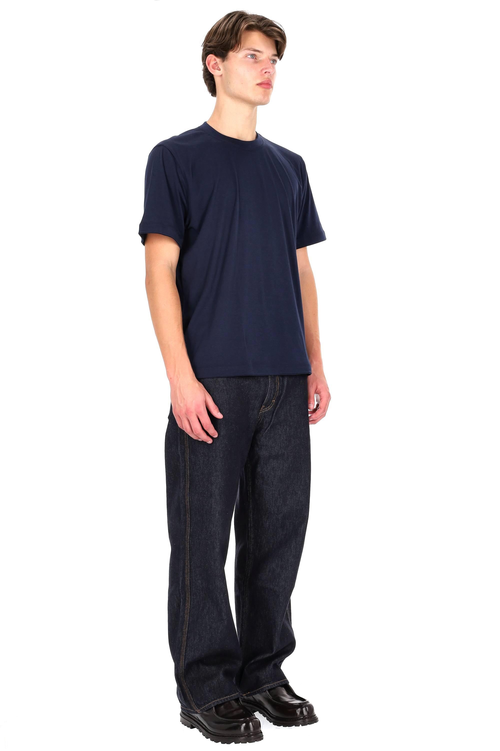 Eleventy T-shirt in cotone con doppi profili tono su tono X75TSHK19 TES0K035/2 11