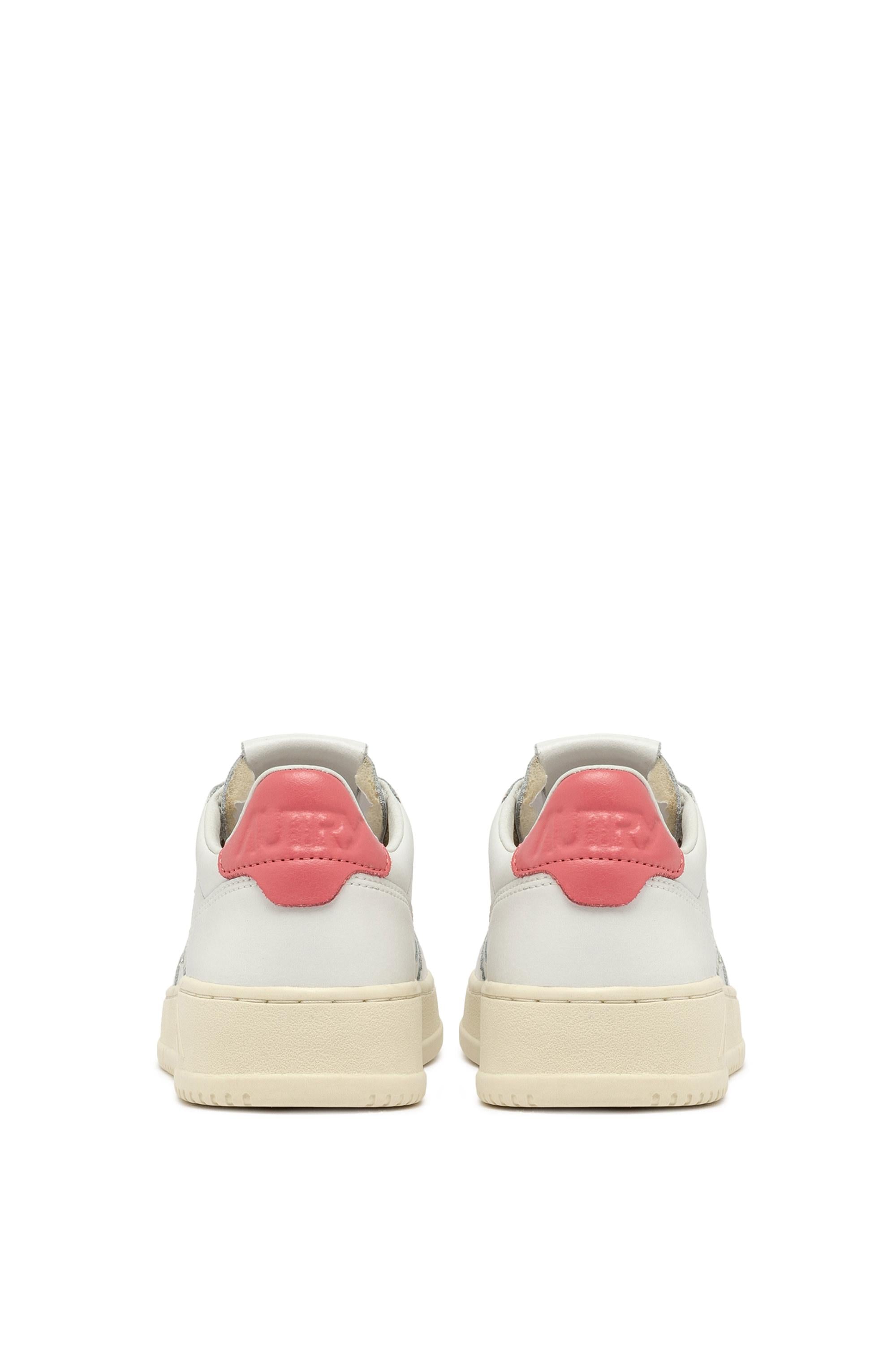 Autry Sneaker donna Medalist talloncino rosa intenso AULW LL78 WHT/TEAROSE