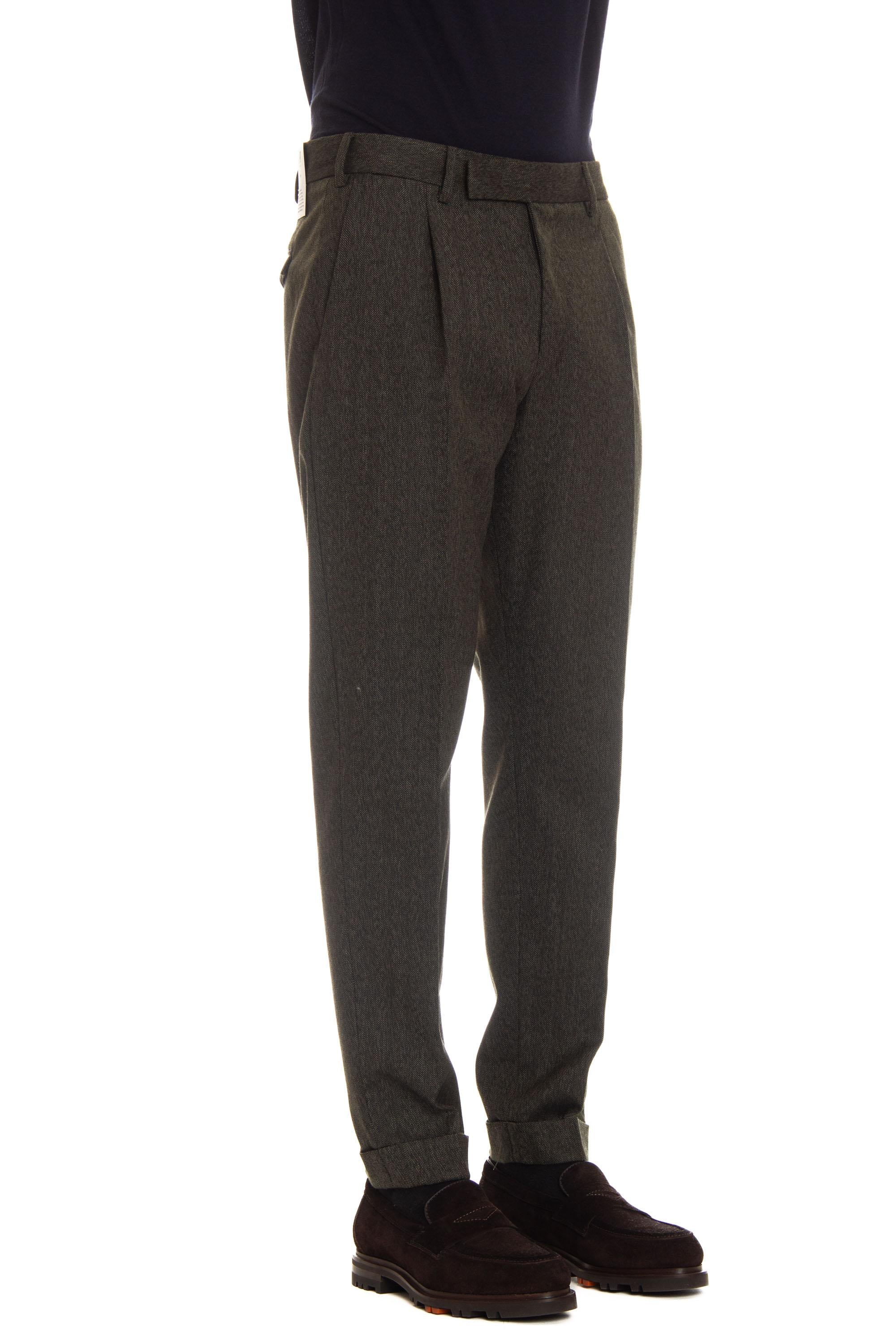 Pantalone in lana spina di pesce Rebel fit 1 pence RFZAZ40FWD MR80/2 0440 PT Torino