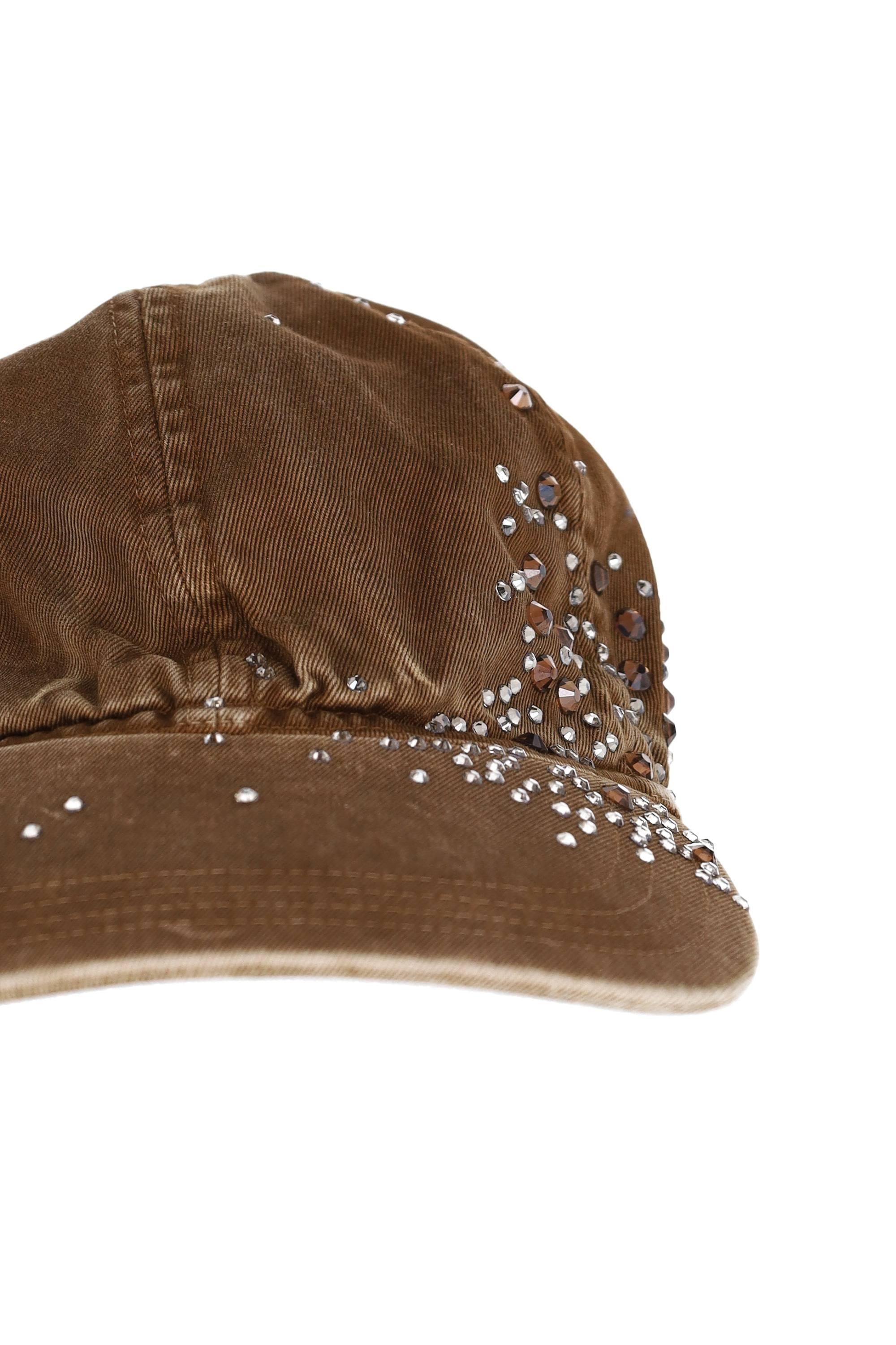 Haikure Cappello baseball gioiello in cotone mod. Rhinestones 58106GF142PX-2 T0003
