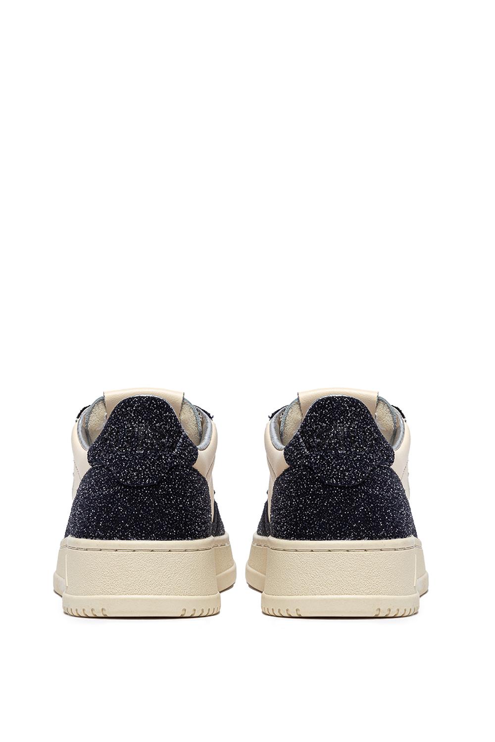 Autry Sneaker donna bicolor con strass modello Medalist AULW TA04 MARSH/BLUE