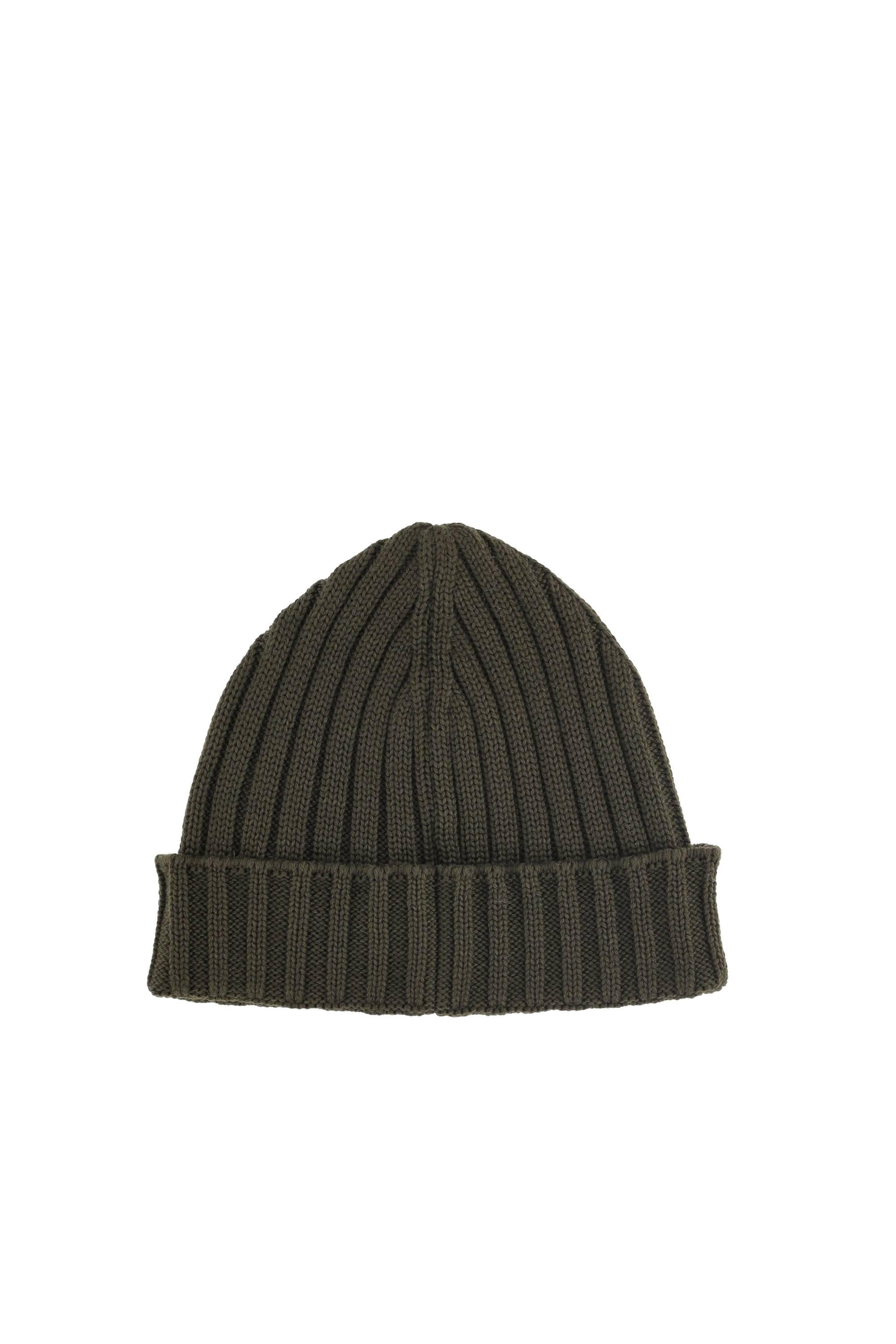 CP Company Cuffia a coste in lana con logo frontale MAC738A00-5509A/3 683