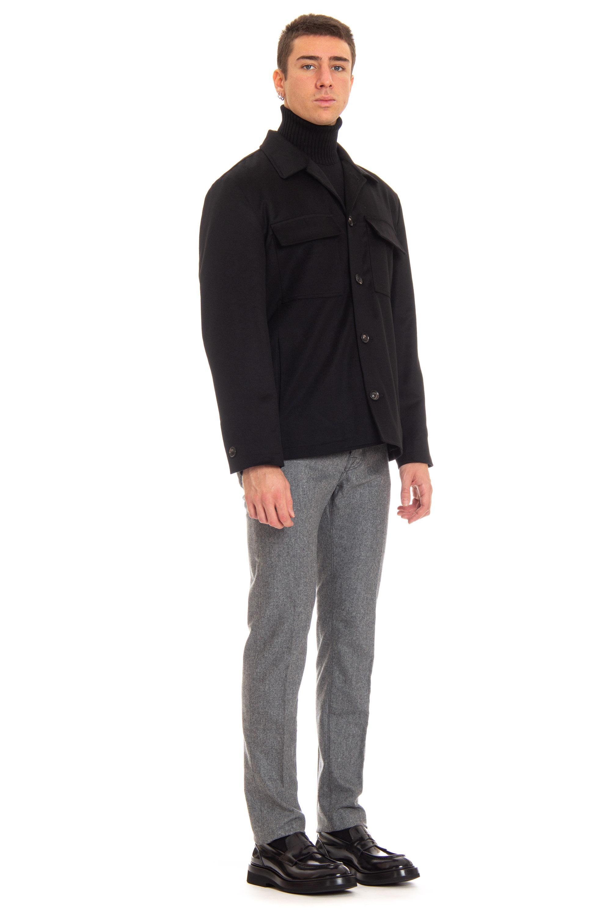 Lardini Overshirt in lana/cashmere ITUGO3 ITSK61547 999