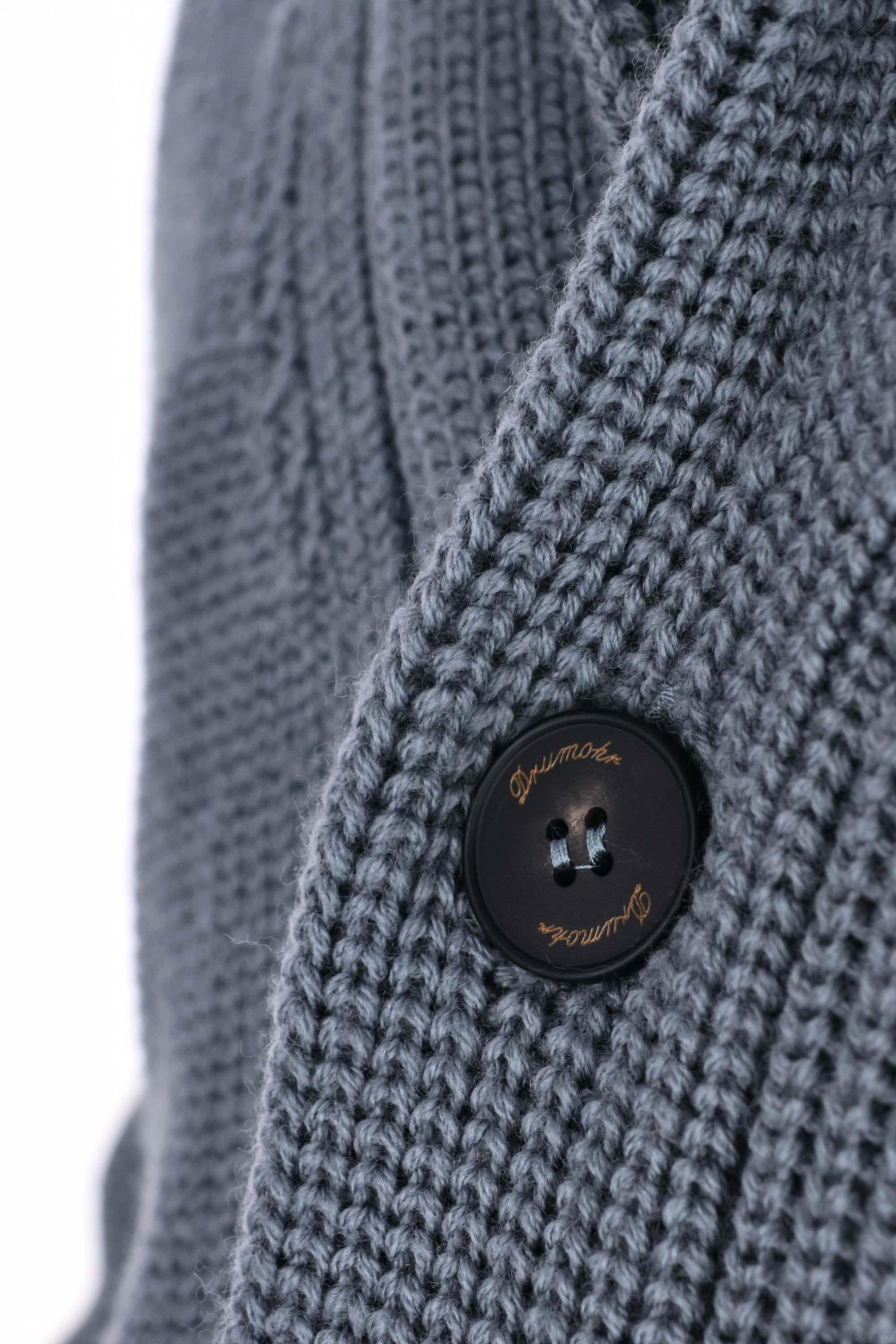 Drumohr Cardigan Steve Mc Queen collo a scialle in lana merino D5M419PNL 475