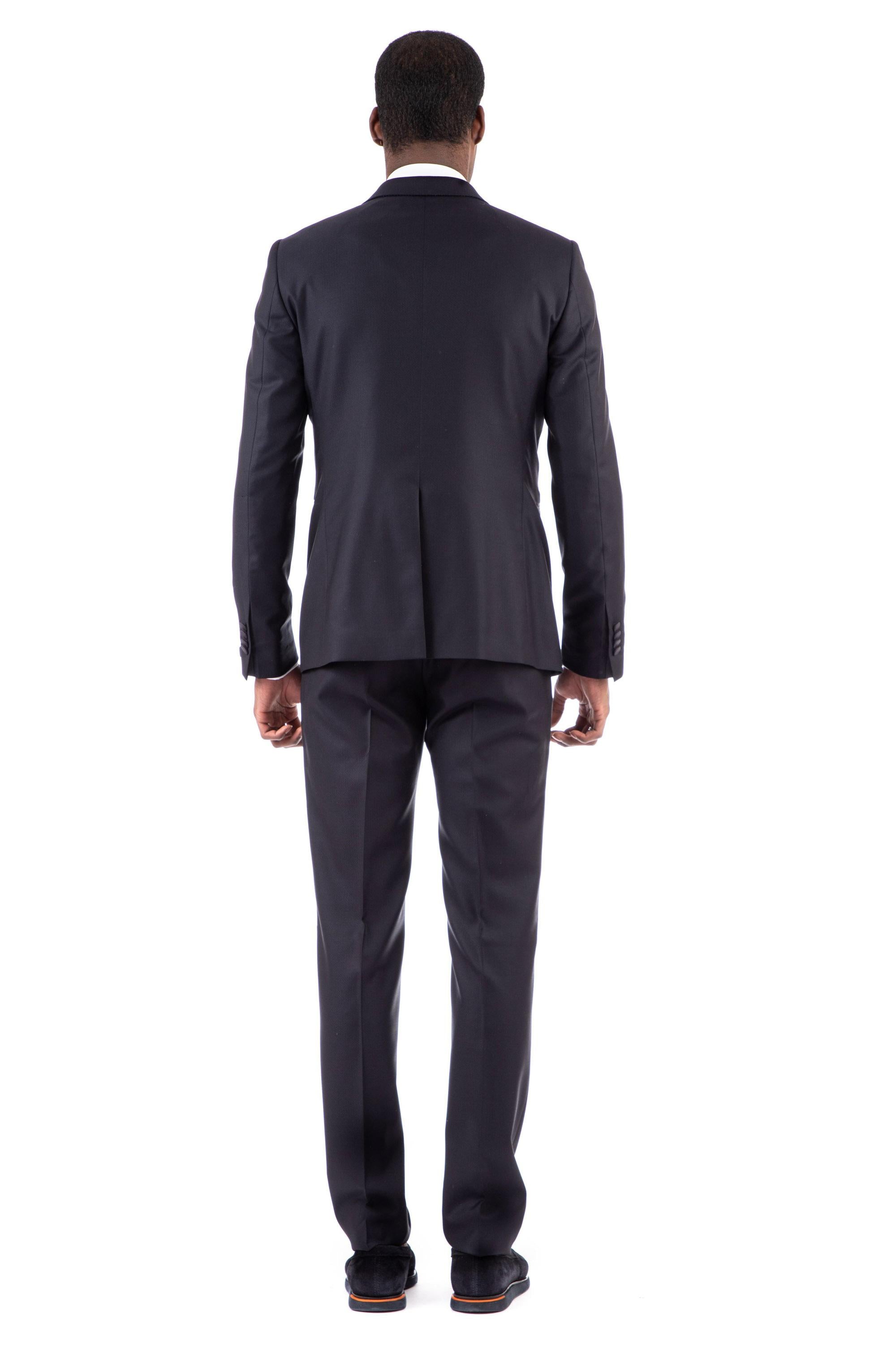 Abito in lana-seta con gilet linea bruce 390036 22E201 B1175 Tagliatore